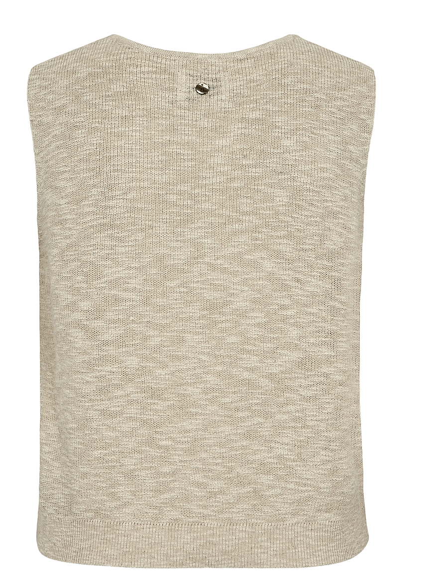 Nümph - NUPETRINA VEST - kootud vestid - whitecap gray - 1