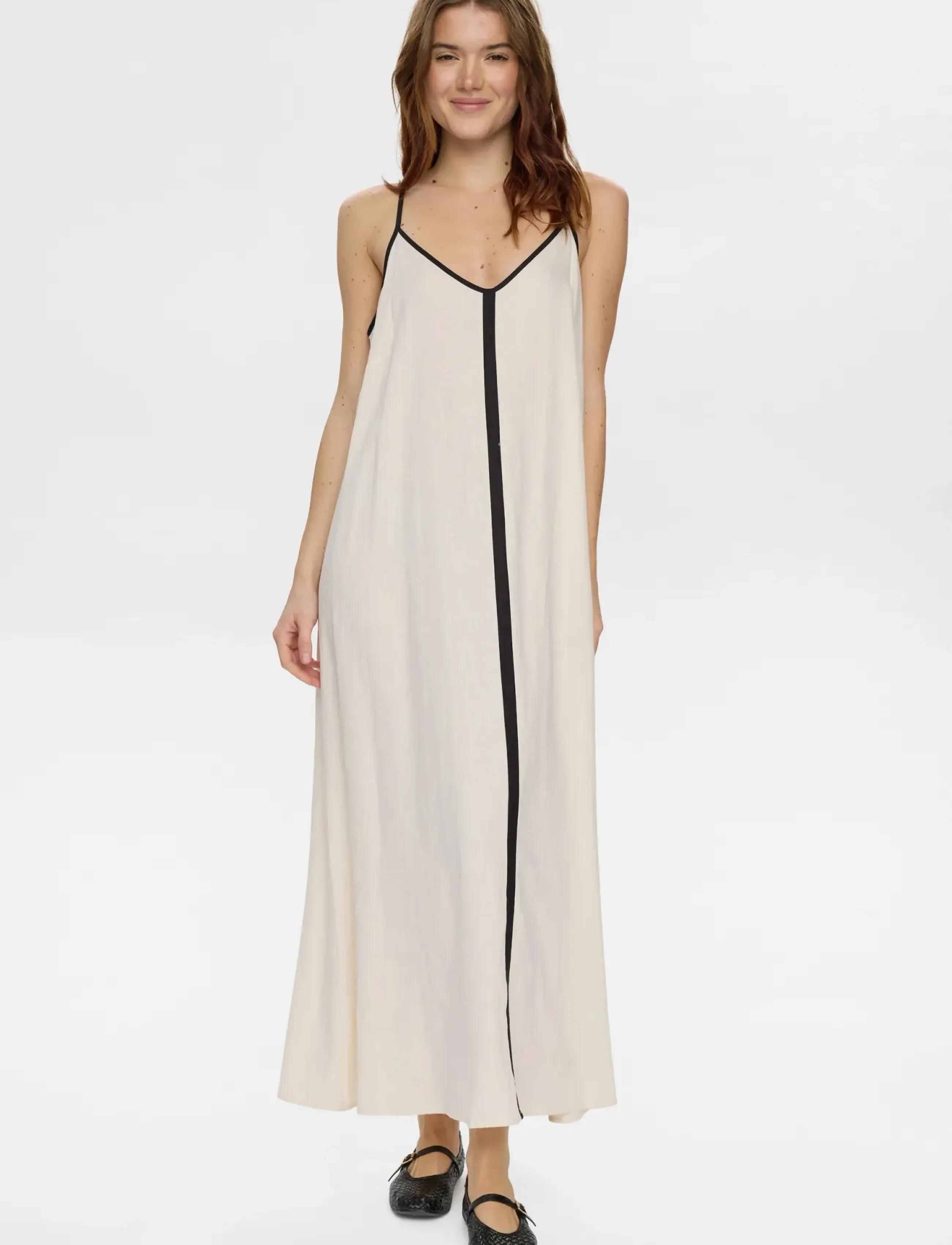 Nümph NUALANI DRESS - „Slip" suknelės - WHITECAP GRAY / cream