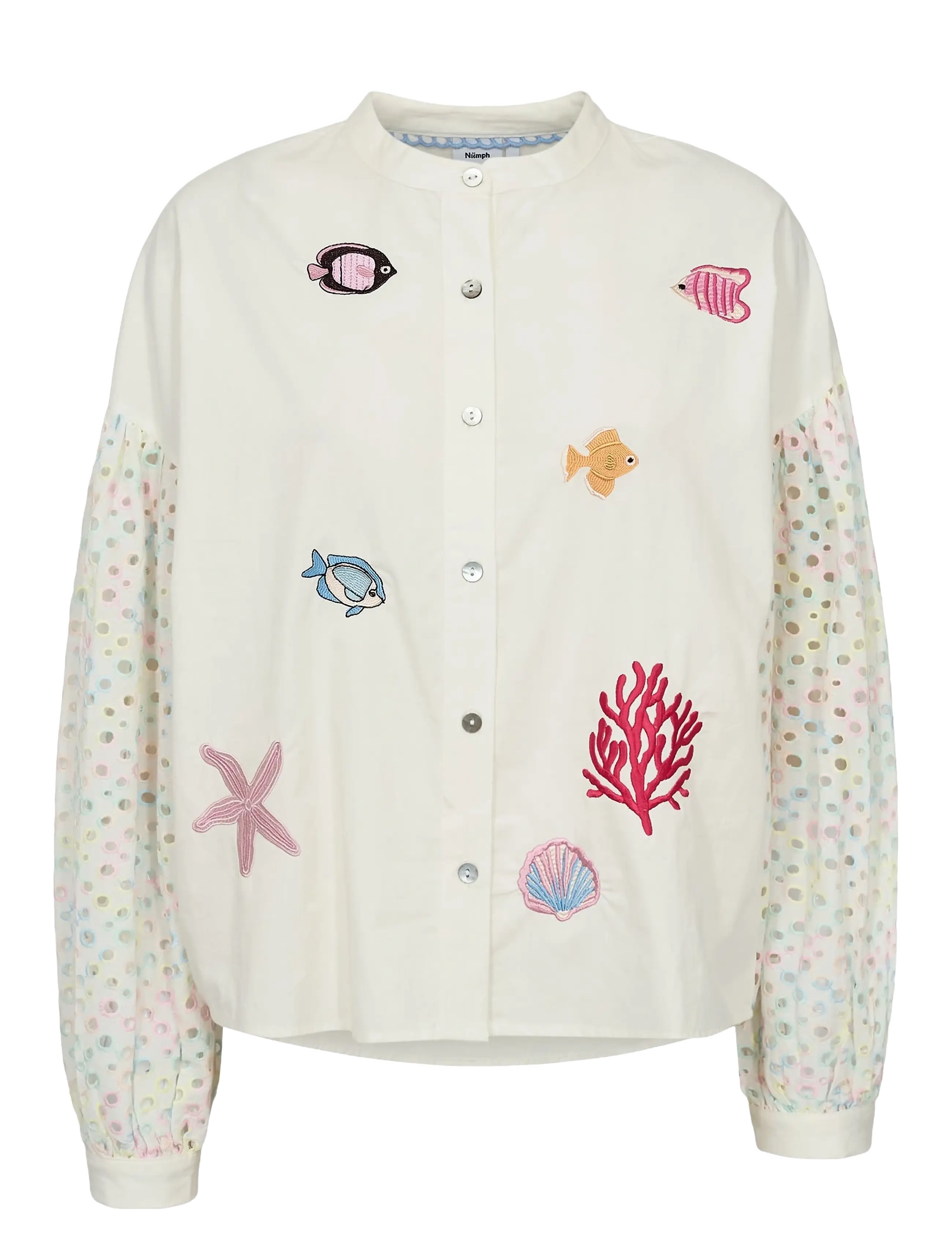 NÜMPH Numarisa Shirt Weiß - 34 - Damen