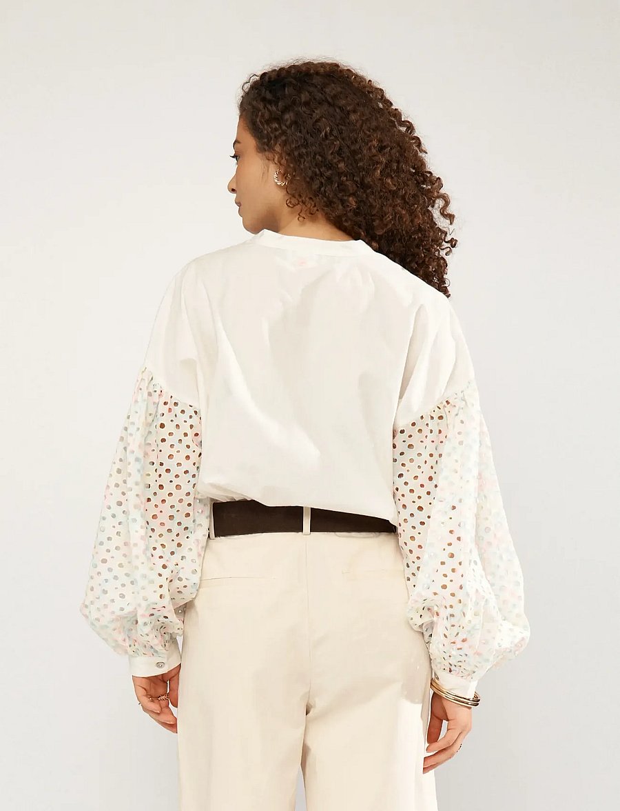 Nümph - NUMARISA SHIRT - chemises à manches longues - bright white - 3