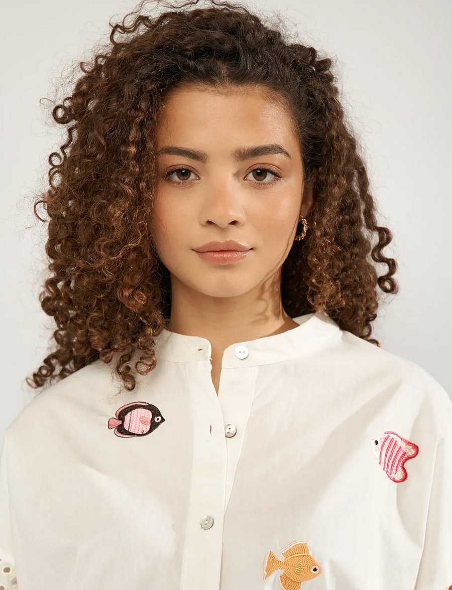 Nümph - NUMARISA SHIRT - chemises à manches longues - bright white - 4