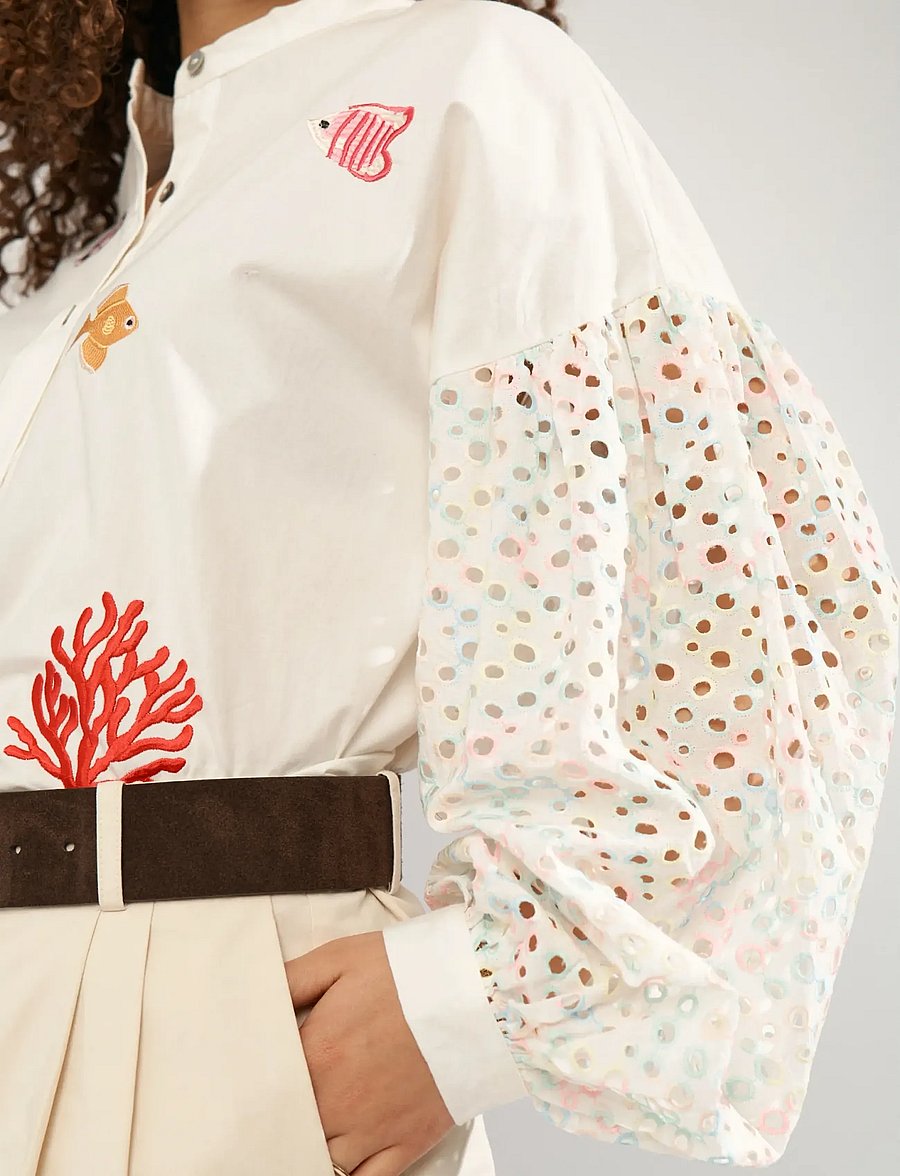 Nümph - NUMARISA SHIRT - chemises à manches longues - bright white - 5