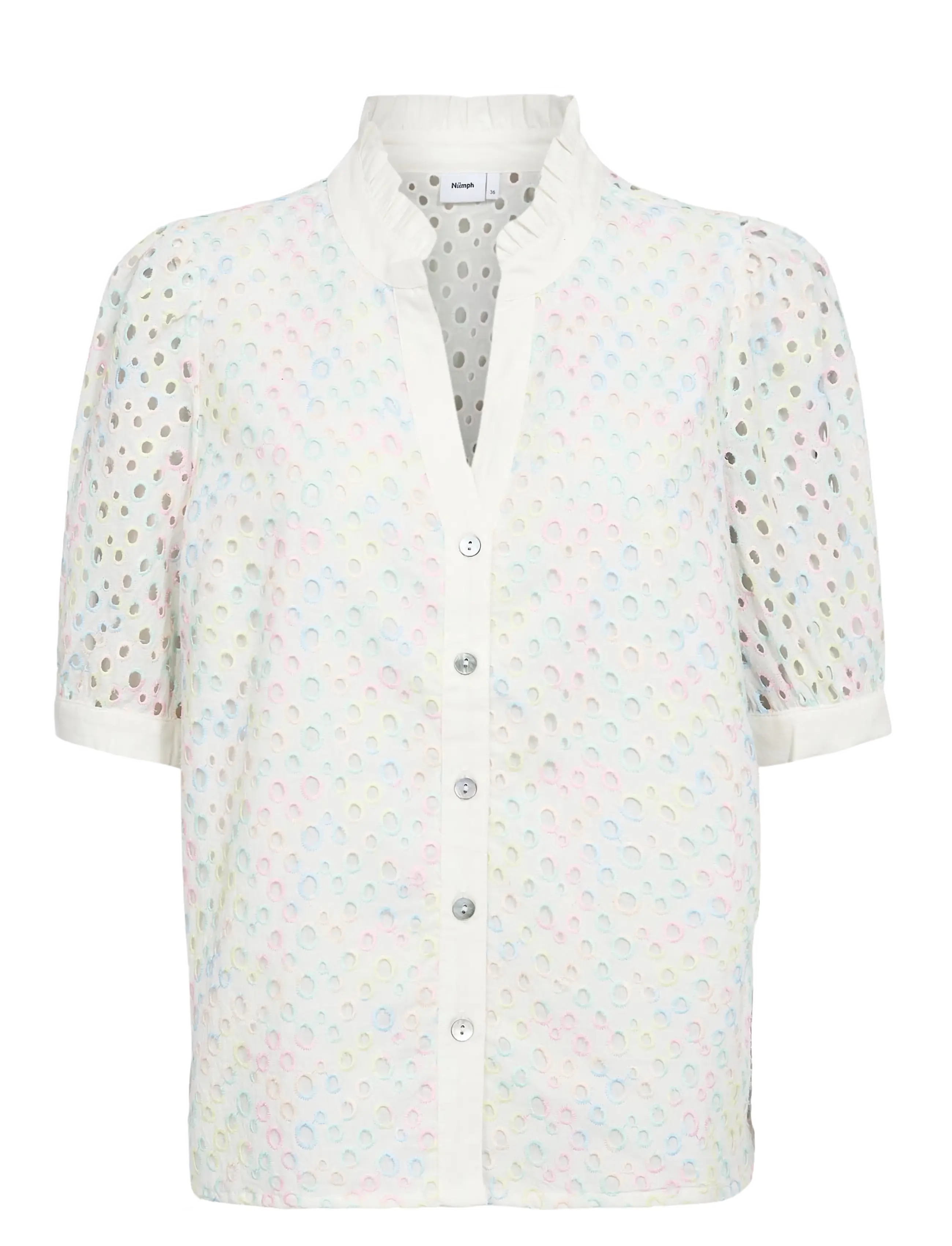 Nümph NUMARISA SS SHIRT - Business tøj - BRIGHT WHITE / white