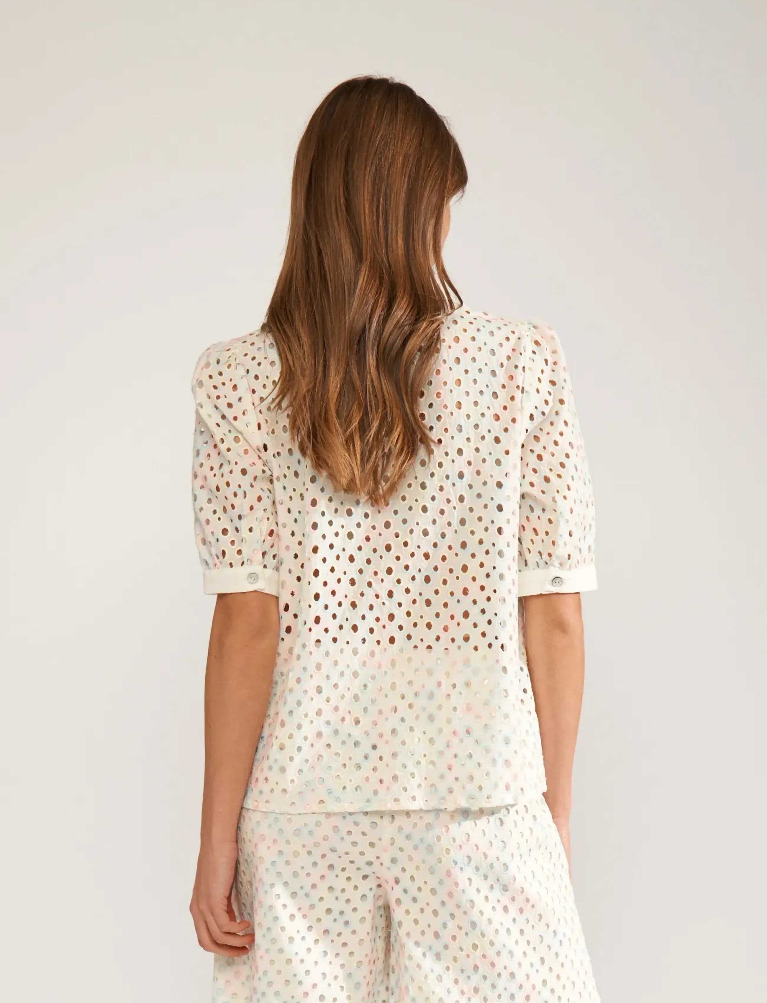 Nümph - NUMARISA SS SHIRT - lühikeste varrukatega särgid - bright white - 3
