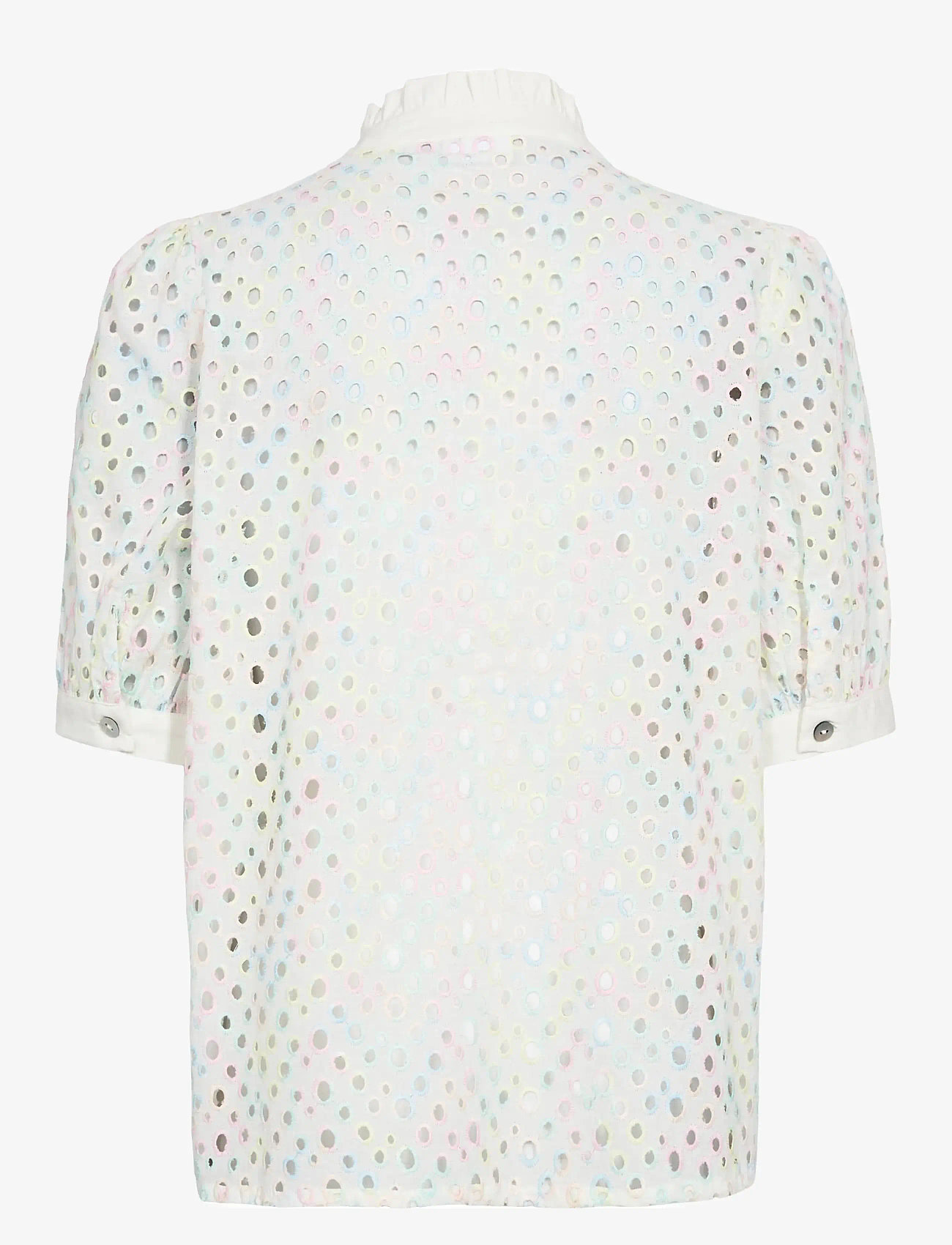Nümph - NUMARISA SS SHIRT - kortærmede skjorter - bright white - 2