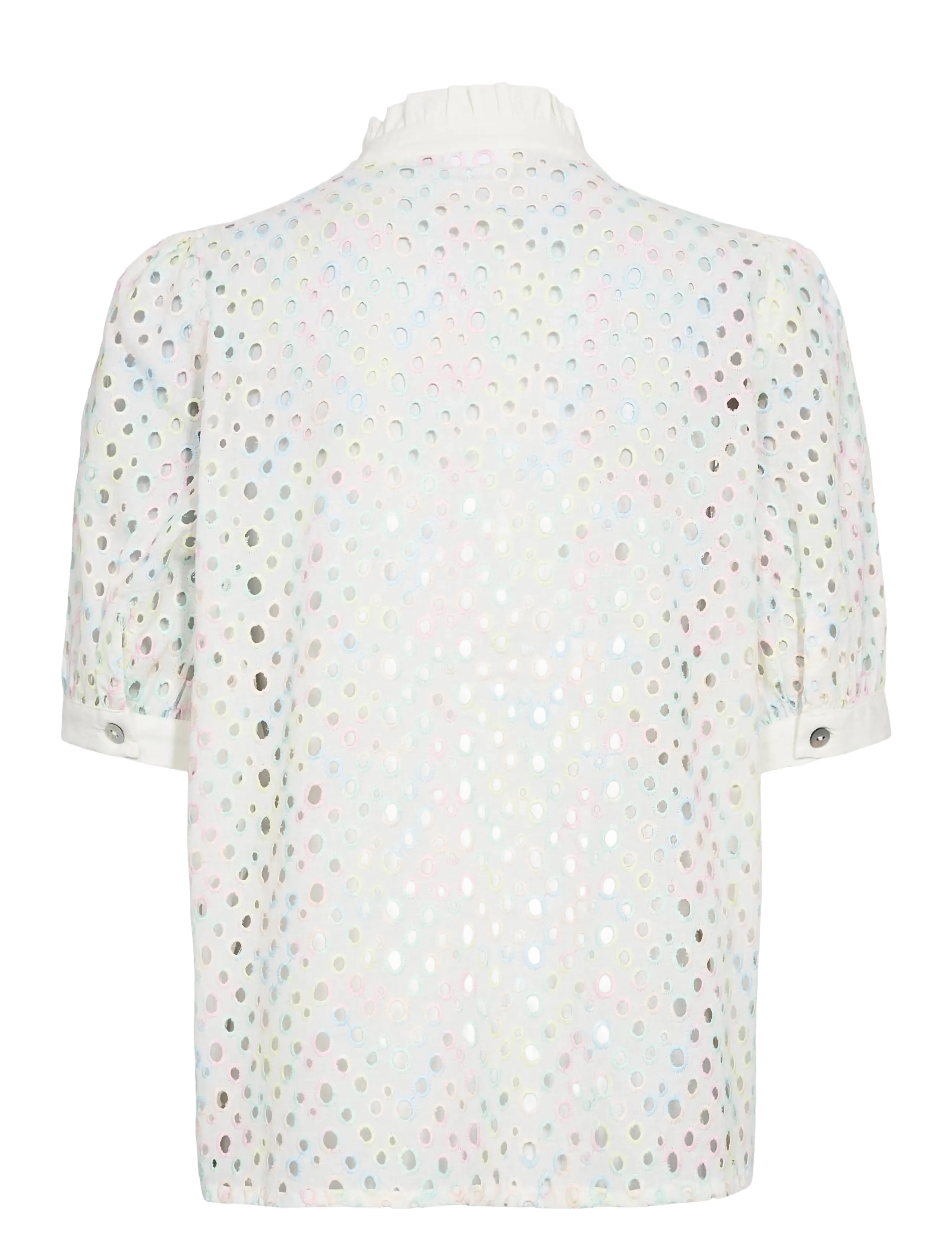 Nümph - NUMARISA SS SHIRT - lühikeste varrukatega särgid - bright white - 2