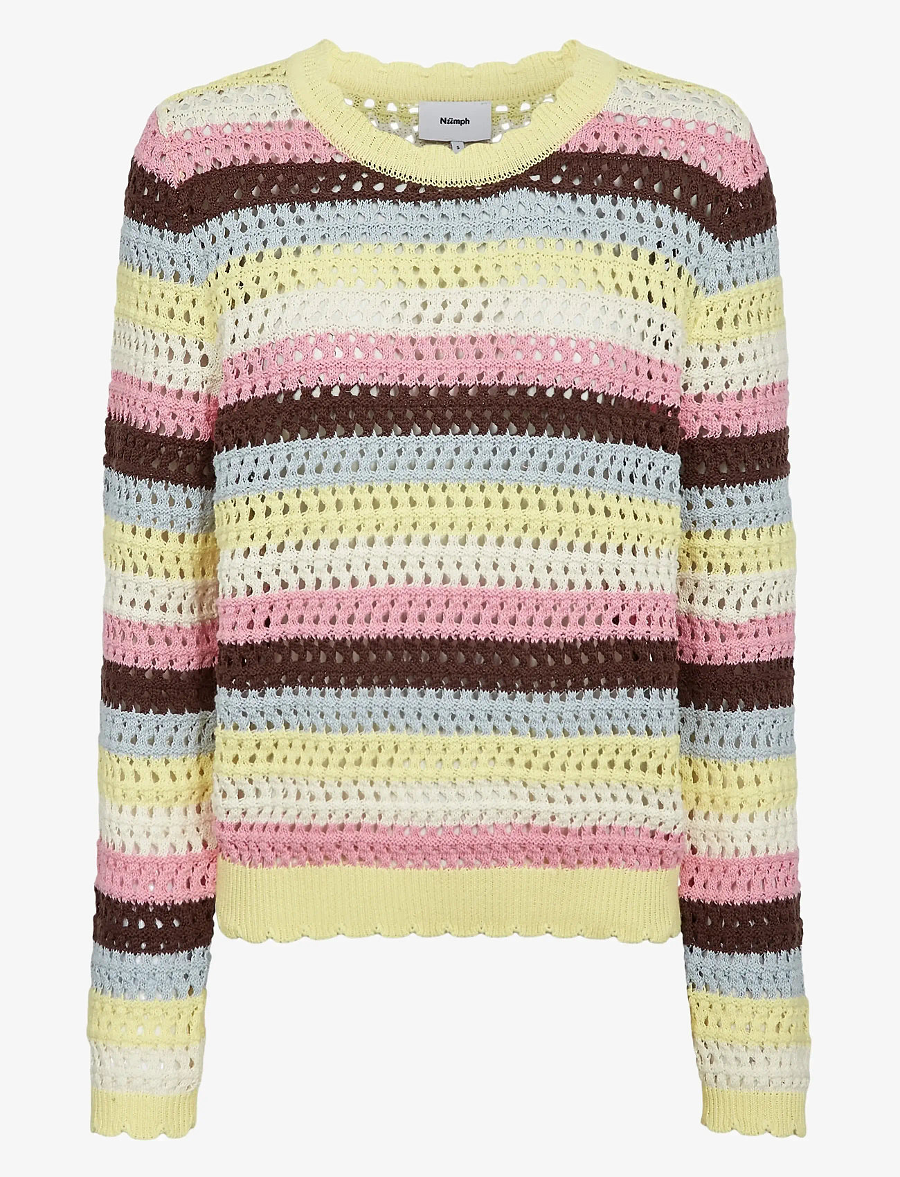 Nümph - NUMOLINA PULLOVER - striktrøjer - popcorn - 1