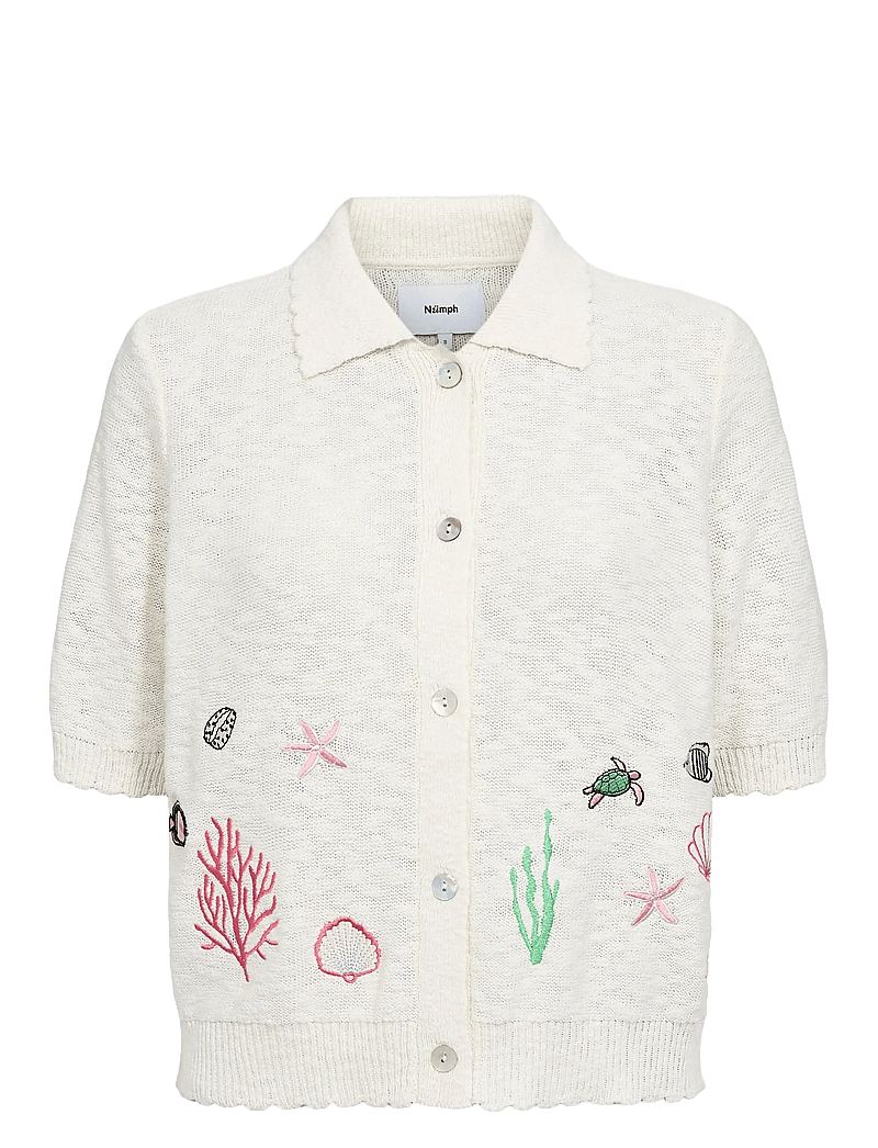 Nümph - NUSEANNA CARDIGAN - koftor - cloud dancer - 1