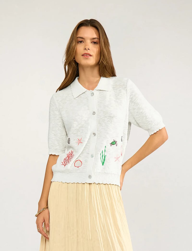Nümph - NUSEANNA CARDIGAN - koftor - cloud dancer - 3