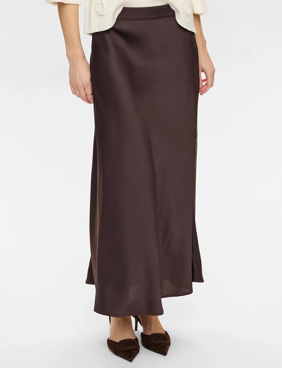 Nümph - NUAMELIA SKIRT - midi-röcke - black coffee - 2