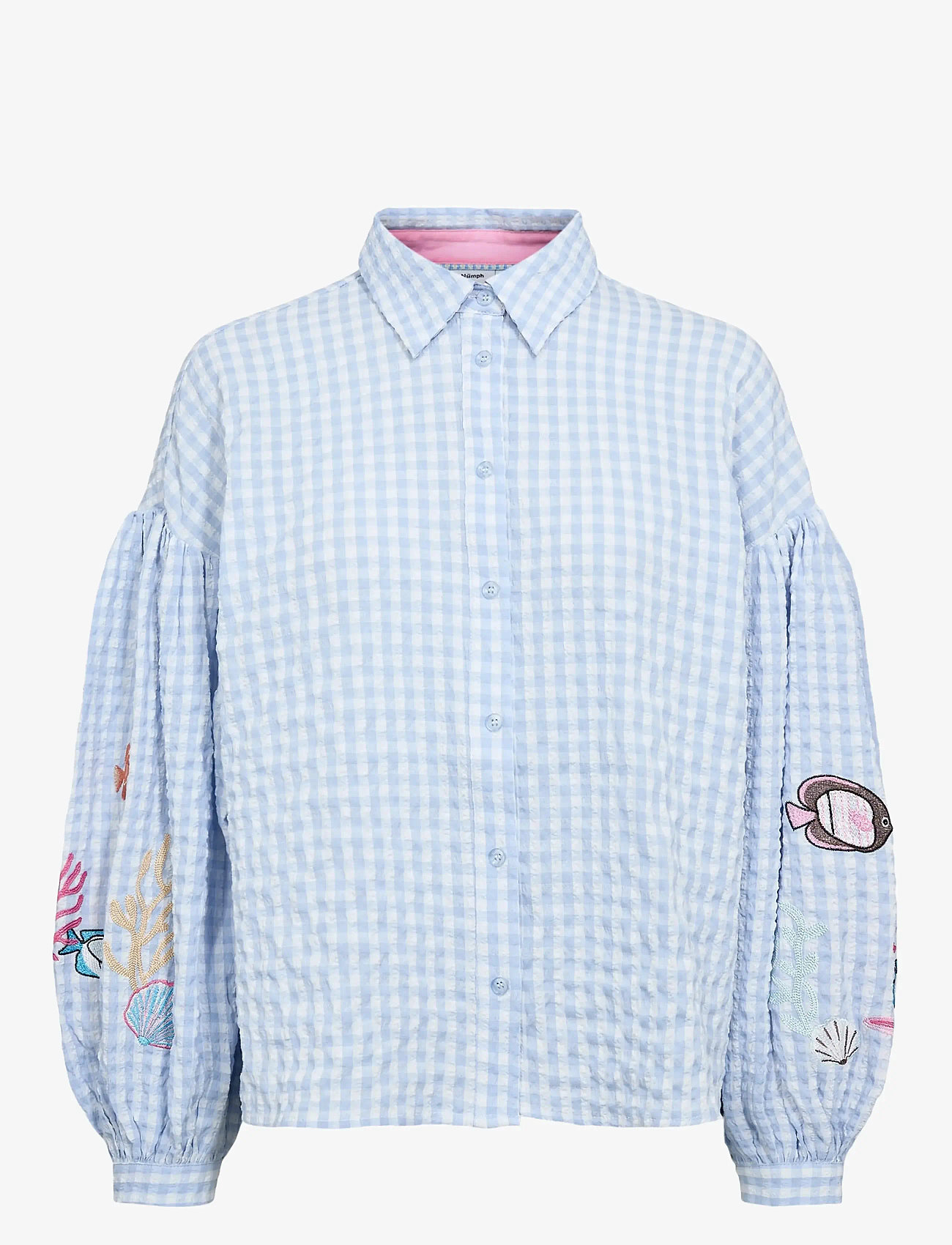 Nümph - NUSURFER SHIRT - pikkade varrukatega särgid - placid blue - 1