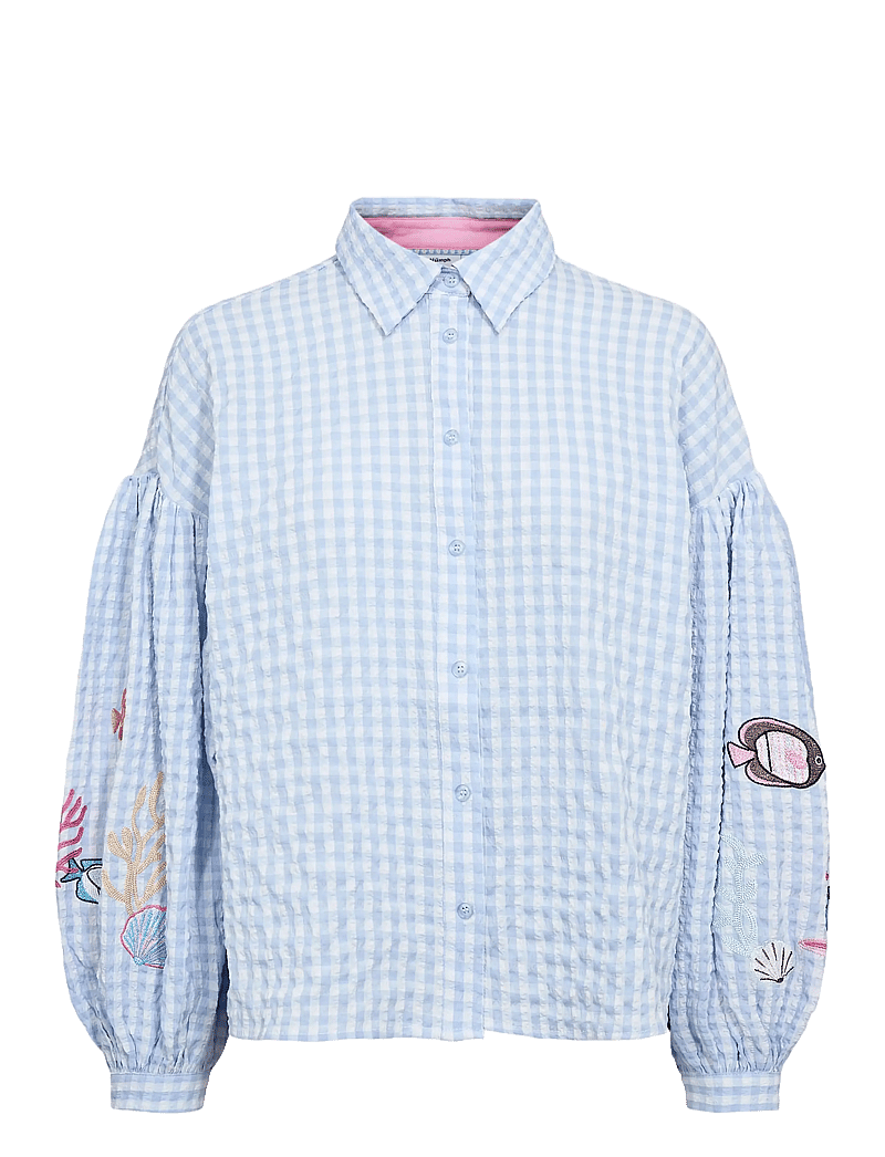 Nümph - NUSURFER SHIRT - pikkade varrukatega särgid - placid blue - 1