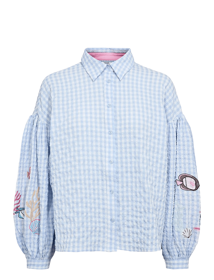 Nümph - NUSURFER SHIRT - langärmlige hemden - placid blue - 1