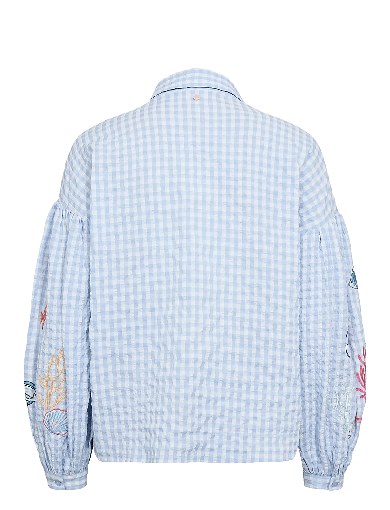 Nümph - NUSURFER SHIRT - pikkade varrukatega särgid - placid blue - 2