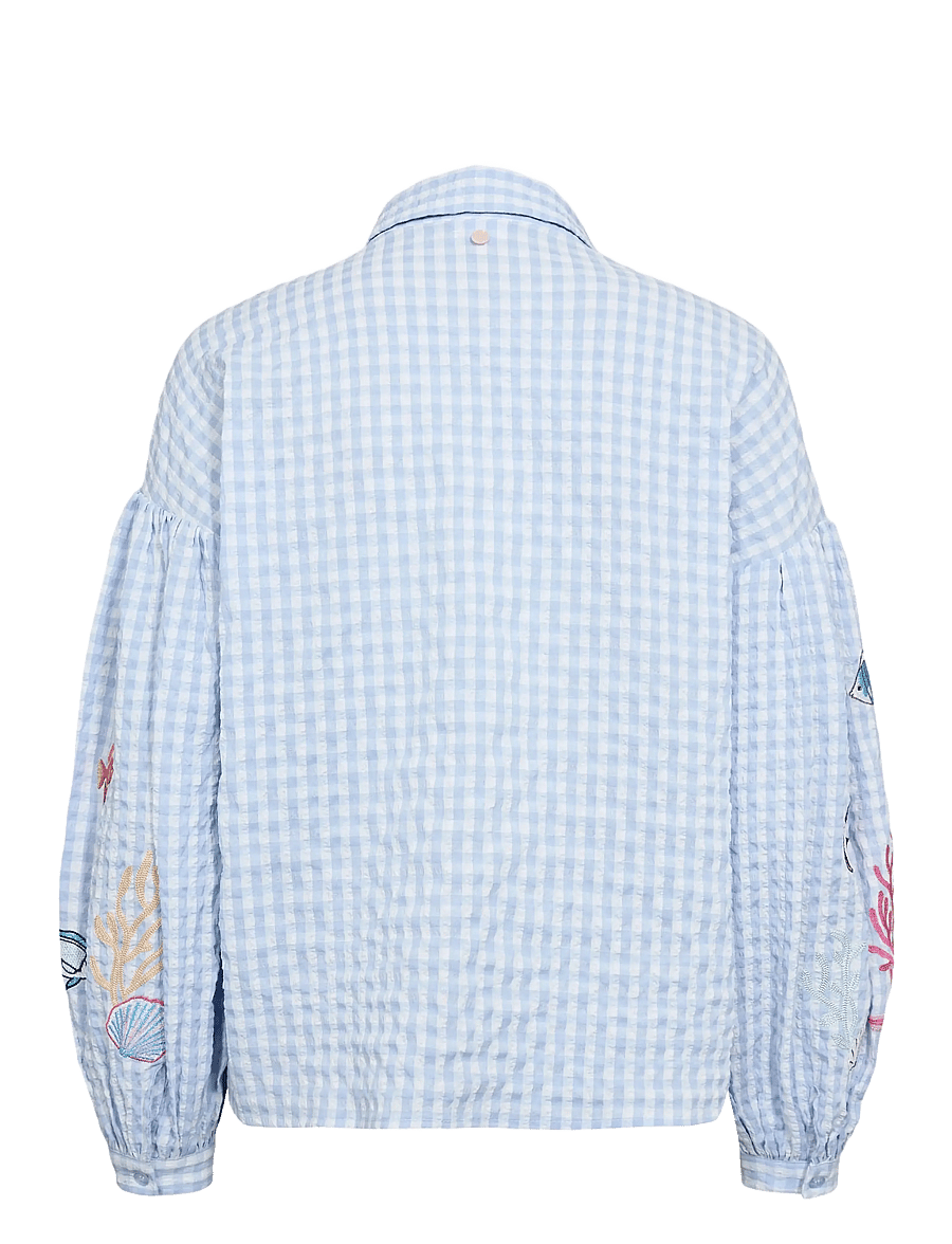 Nümph - NUSURFER SHIRT - langärmlige hemden - placid blue - 2