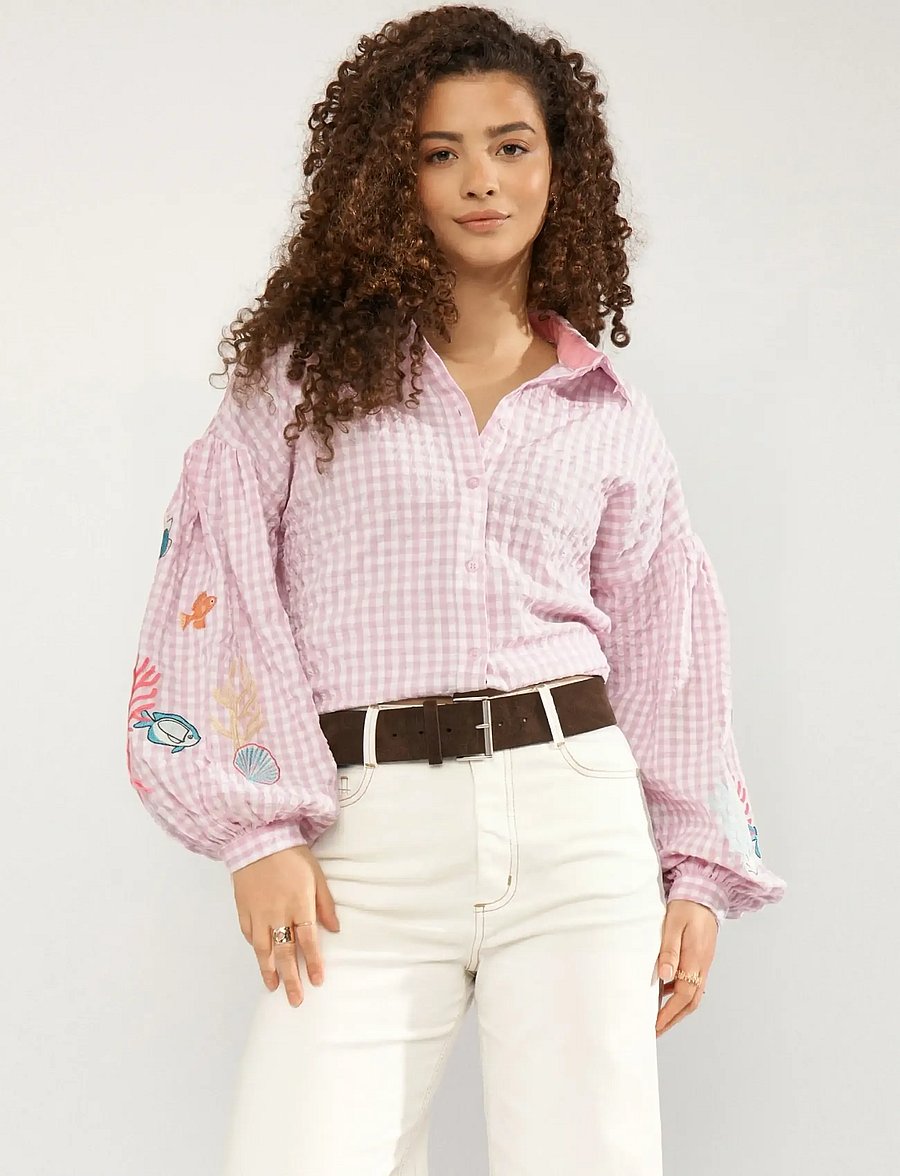 Nümph - NUSURFER SHIRT - långärmade skjortor - prism pink - 0