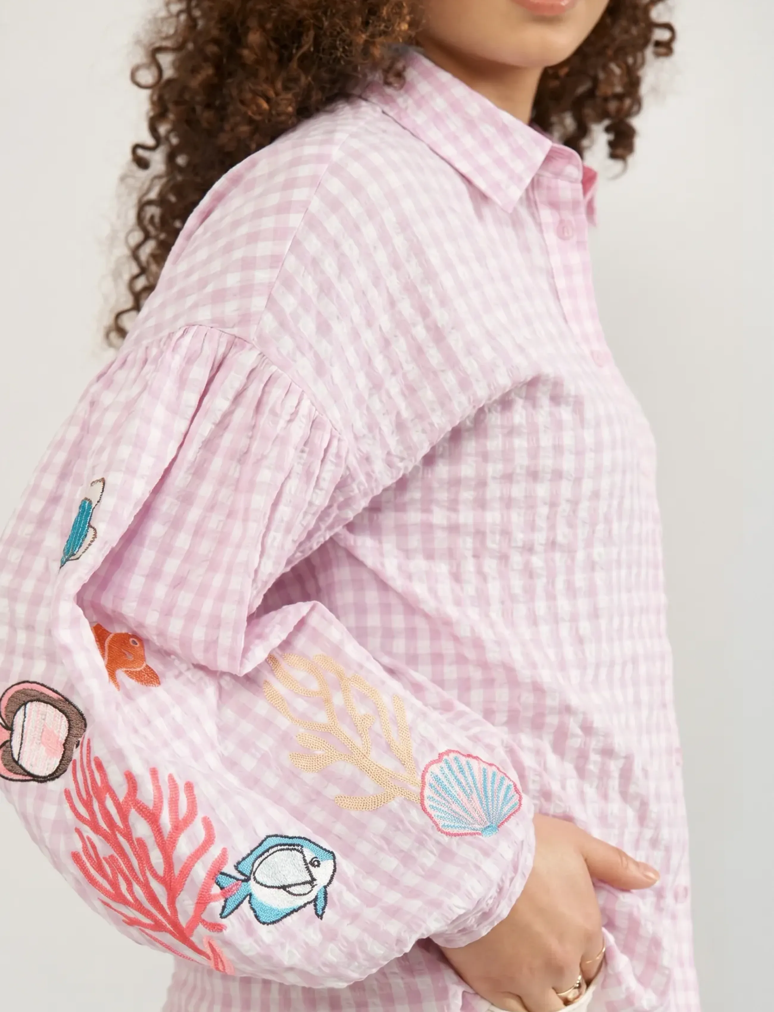 Nümph - NUSURFER SHIRT - långärmade skjortor - prism pink - 5