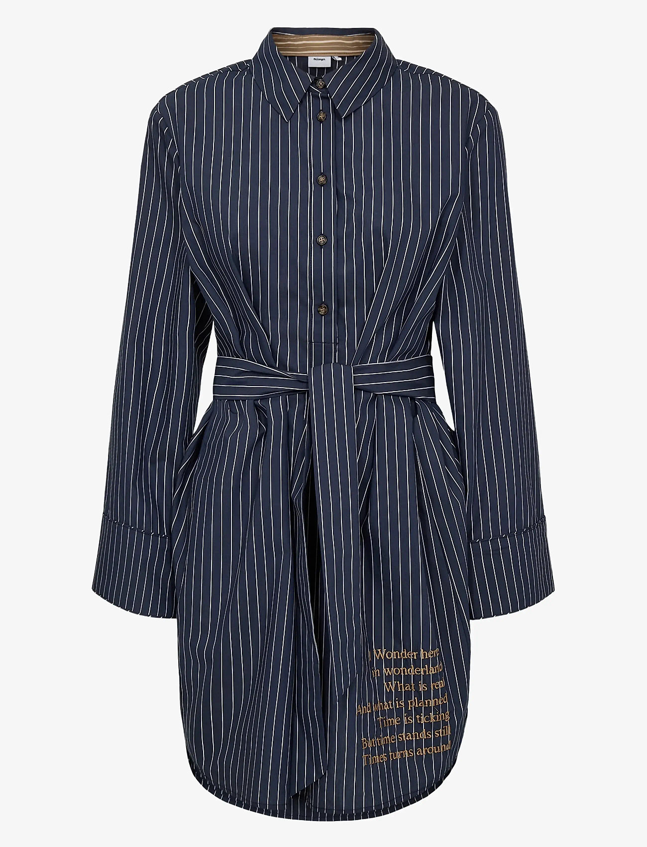 Nümph - NUASTRA DRESS - skjortklänningar - dark sapphire - 0