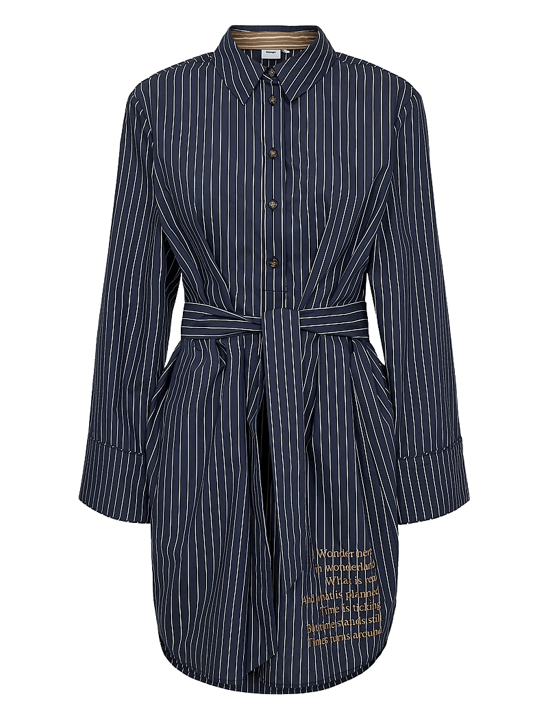 Nümph - NUASTRA DRESS - skjortklänningar - dark sapphire - 0