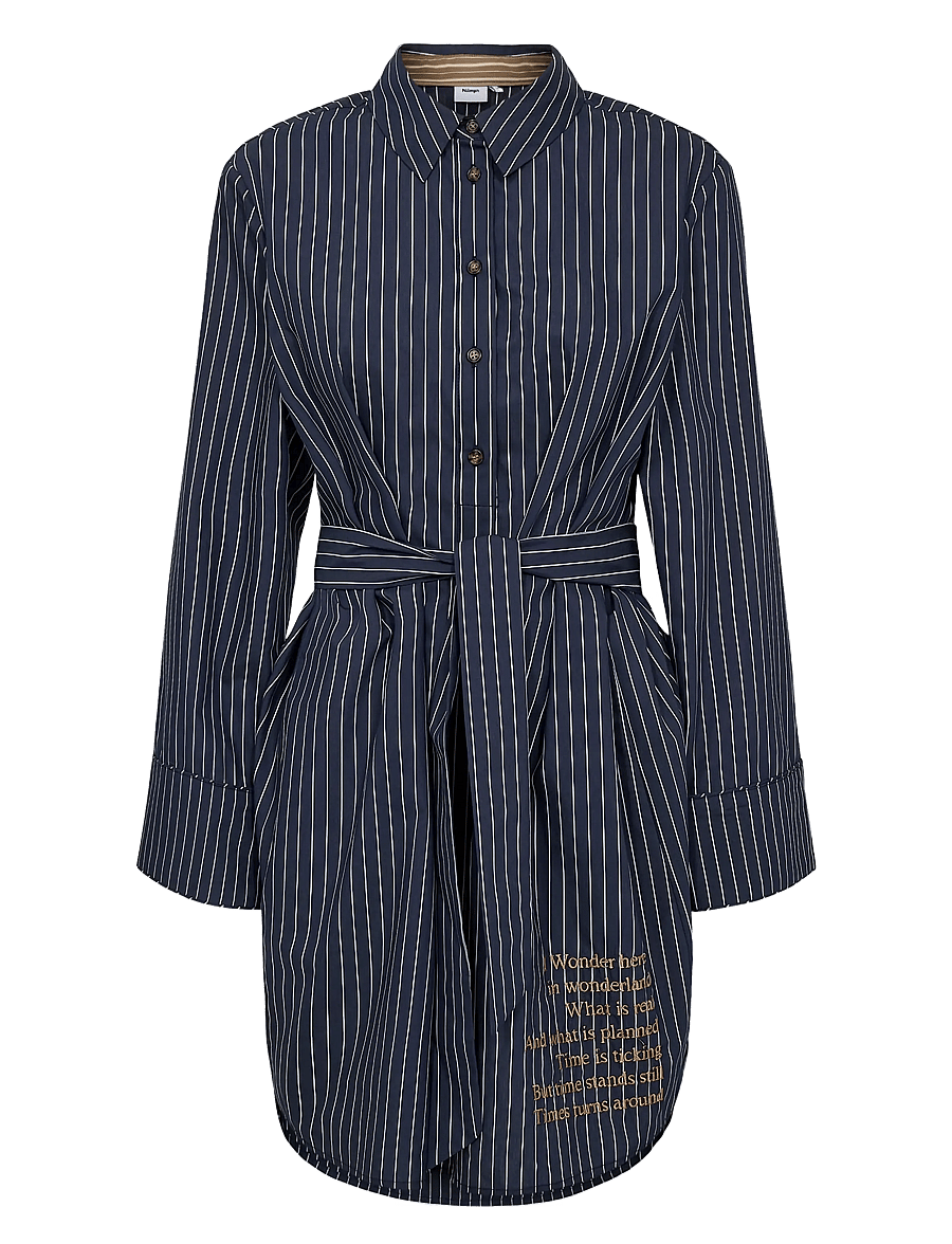 Nümph - NUASTRA DRESS - skjortklänningar - dark sapphire - 1