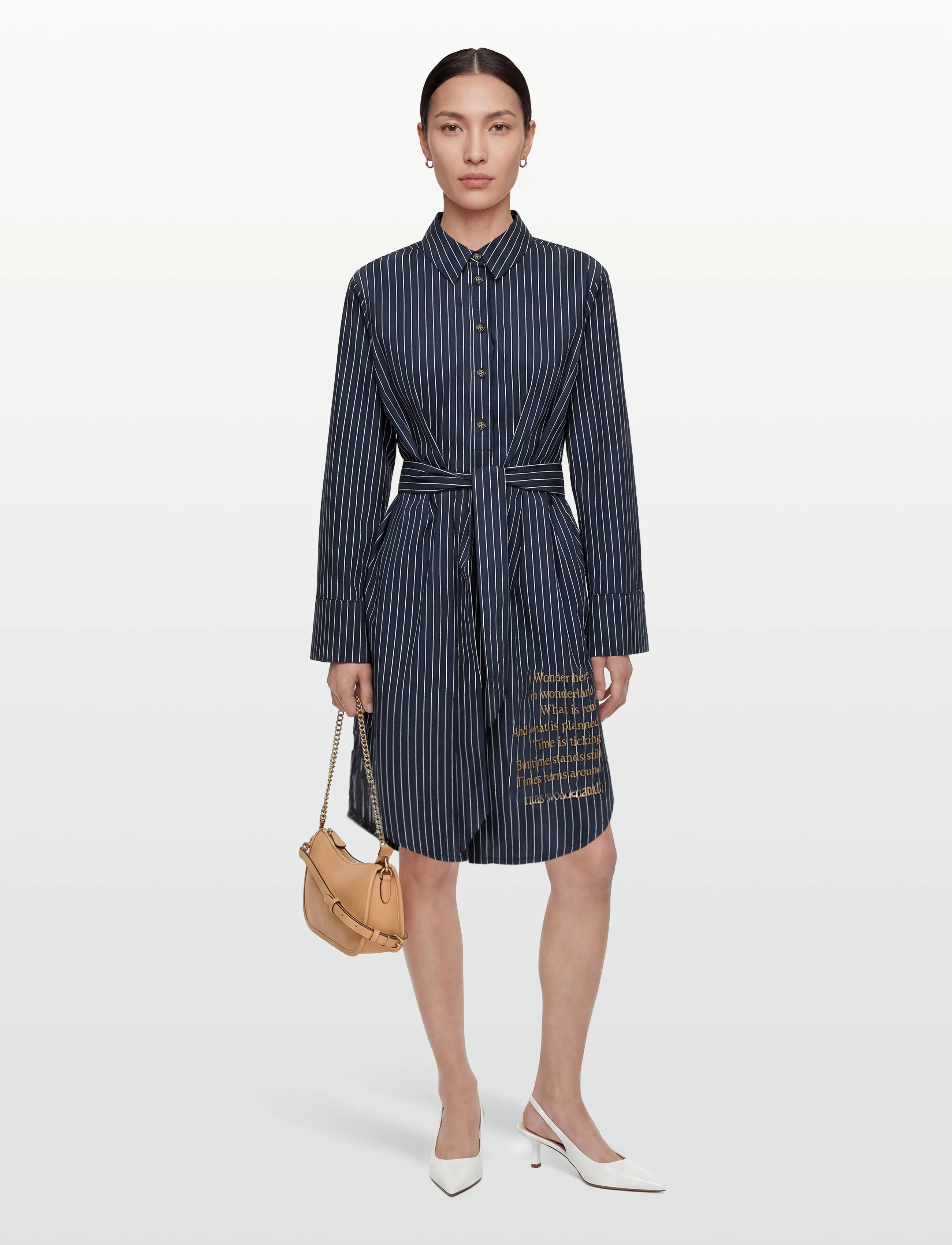 Nümph NUASTRA DRESS - Skjortekjoler - DARK SAPPHIRE / navy