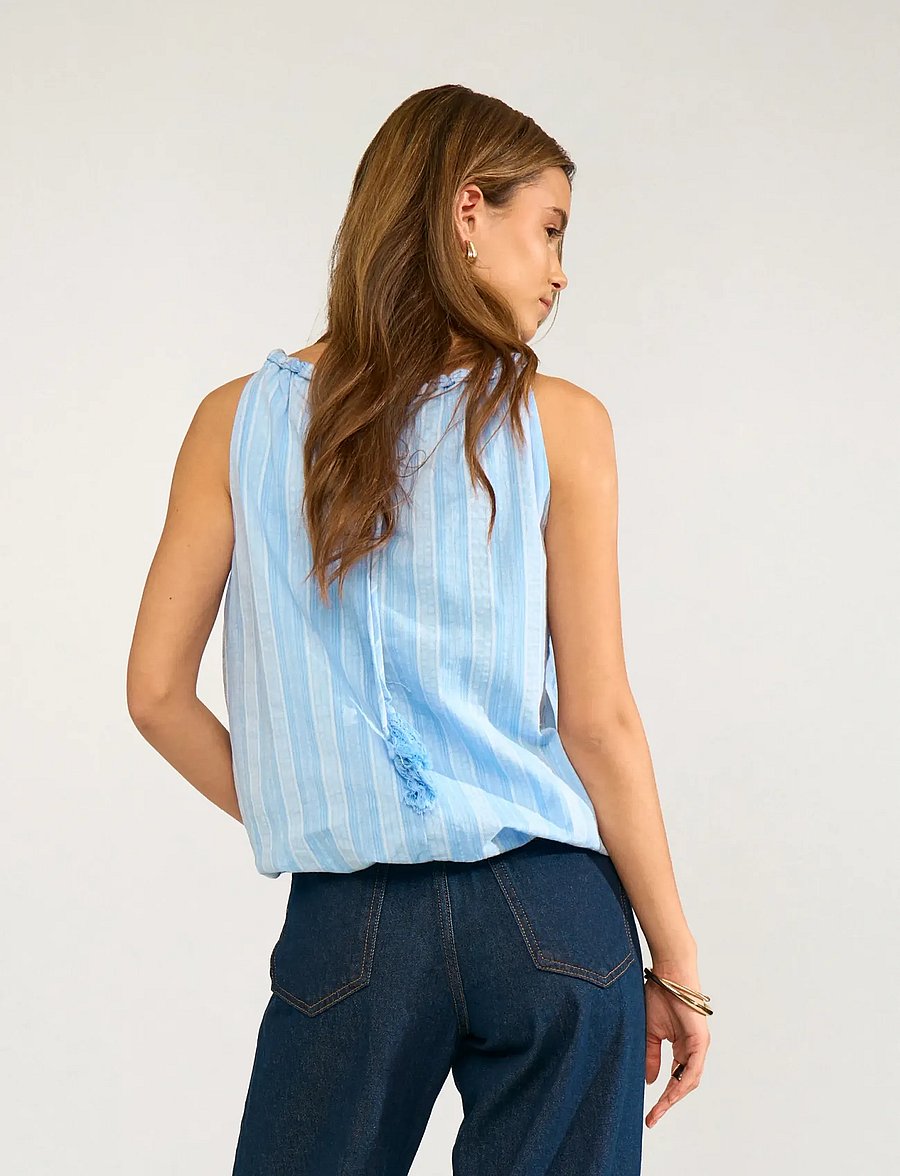 Nümph - NUCERENA TOP - sleeveless tops - placid blue - 3