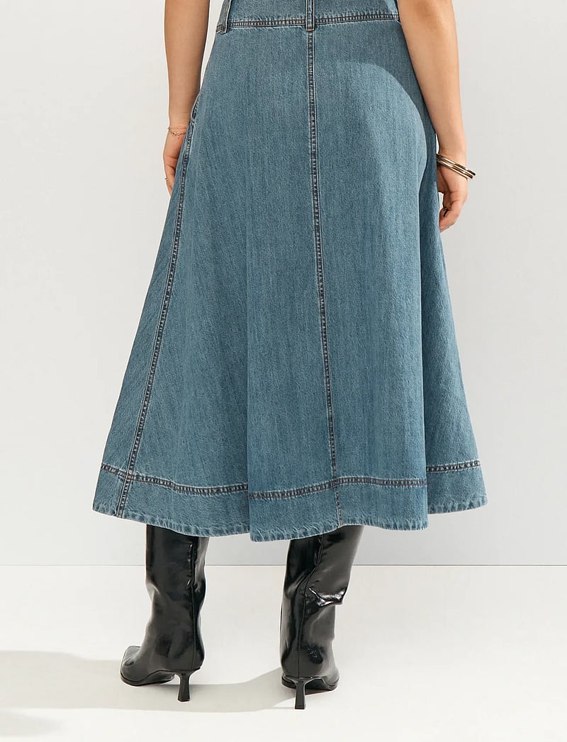 Nümph - NUSANDIE SKIRT - denimnederdele - medium blue denim - 5