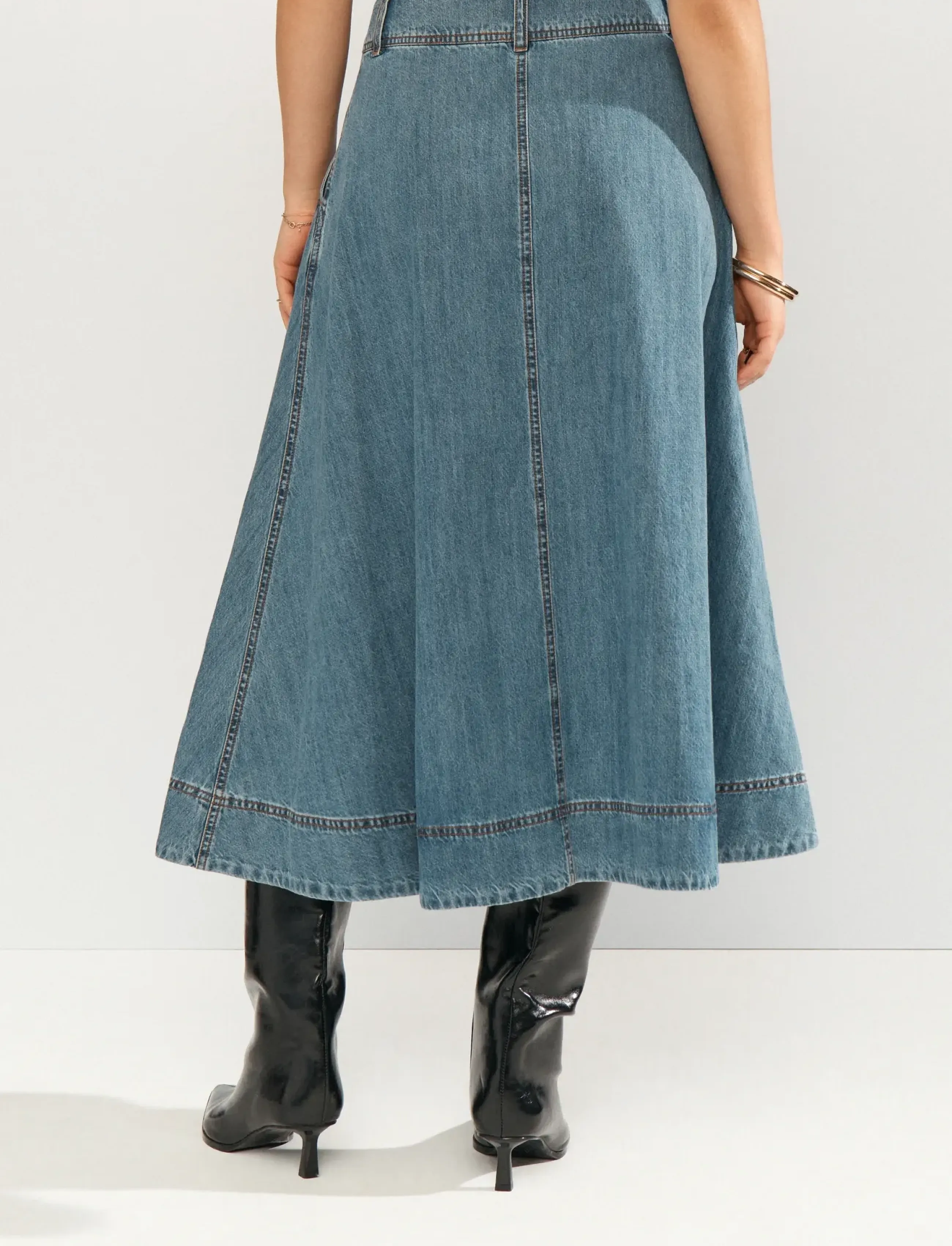 Nümph - NUSANDIE SKIRT - jeansröcke - medium blue denim - 5