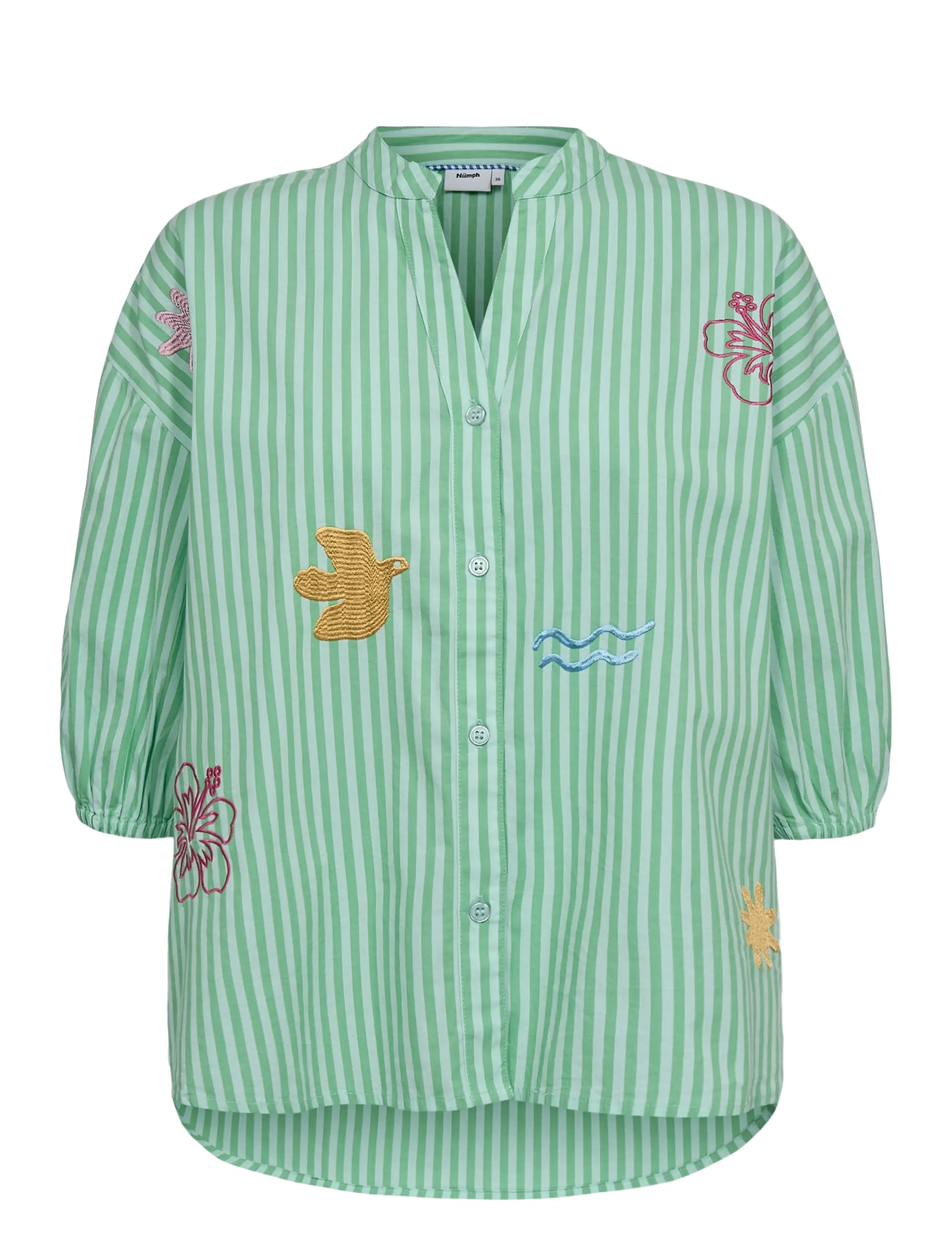 Nümph NUSEANNE SHIRT - Sommer in der Stadt - ABSINTHE GREEN / green
