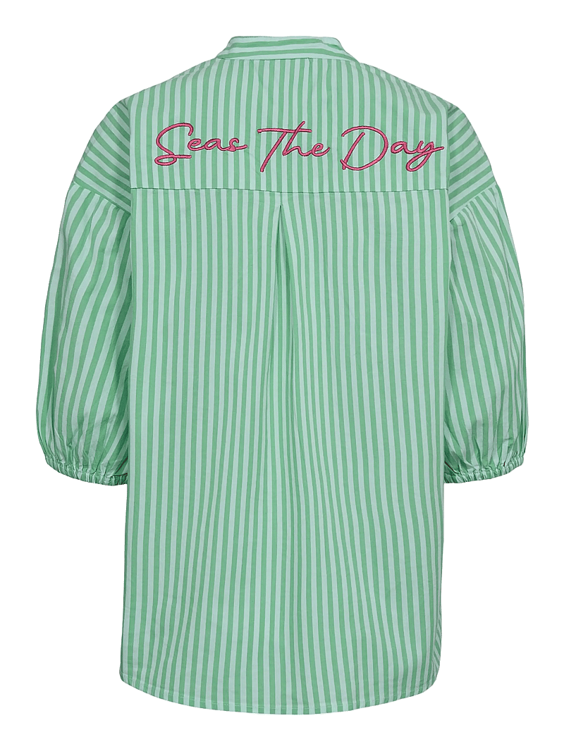 Nümph - NUSEANNE SHIRT - kortærmede skjorter - absinthe green - 2