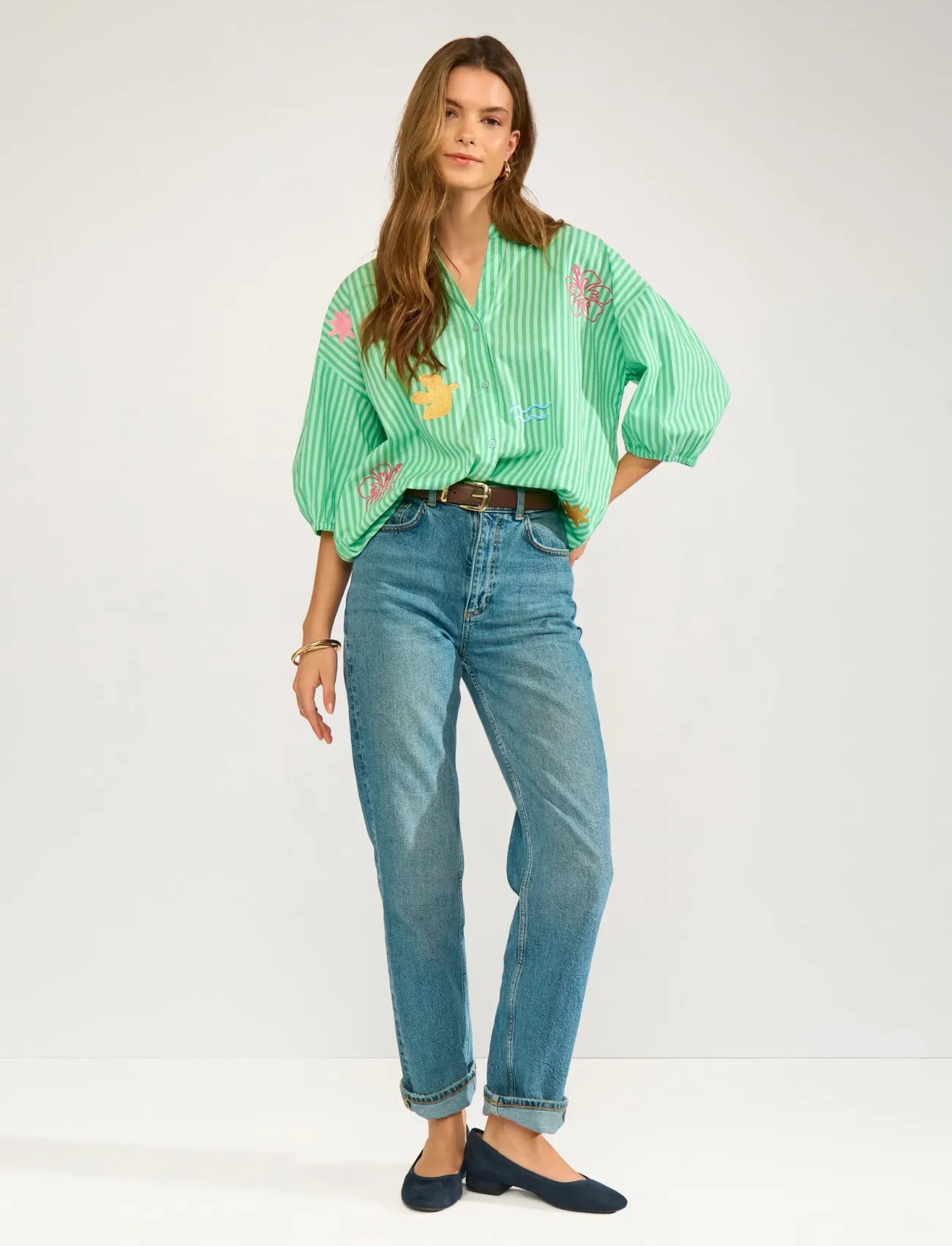Nümph - NUSEANNE SHIRT - short-sleeved shirts - absinthe green - 3