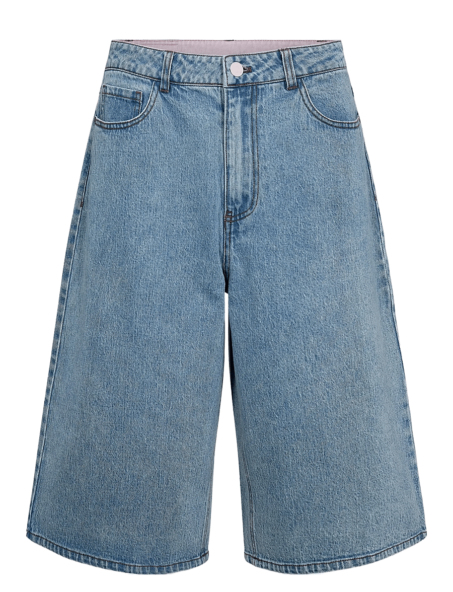 Nümph - NUMALAGA SHORTS - jeansshorts - light blue denim - 1