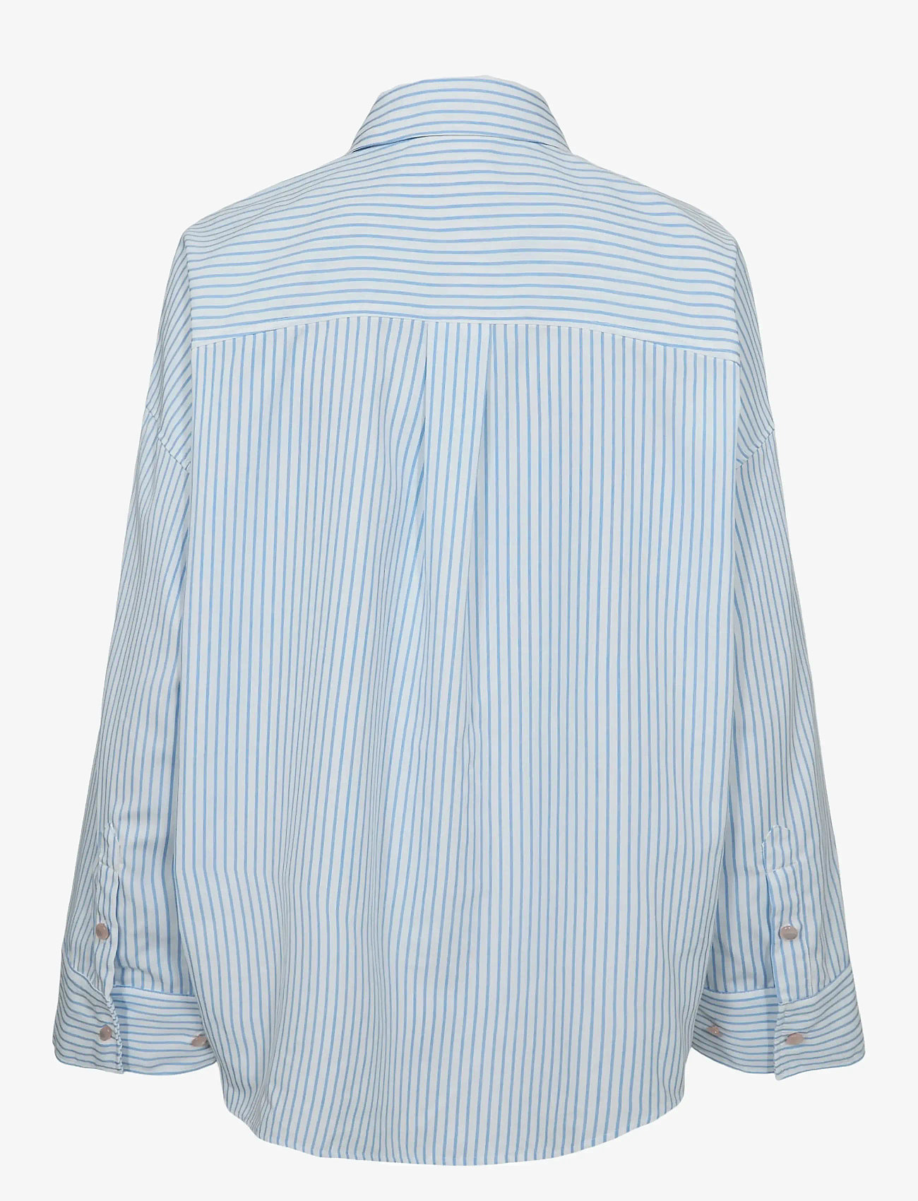 Nümph - NUASHLEY EMBROIDERY LS SHIRT - langærmede skjorter - airy blue - 2