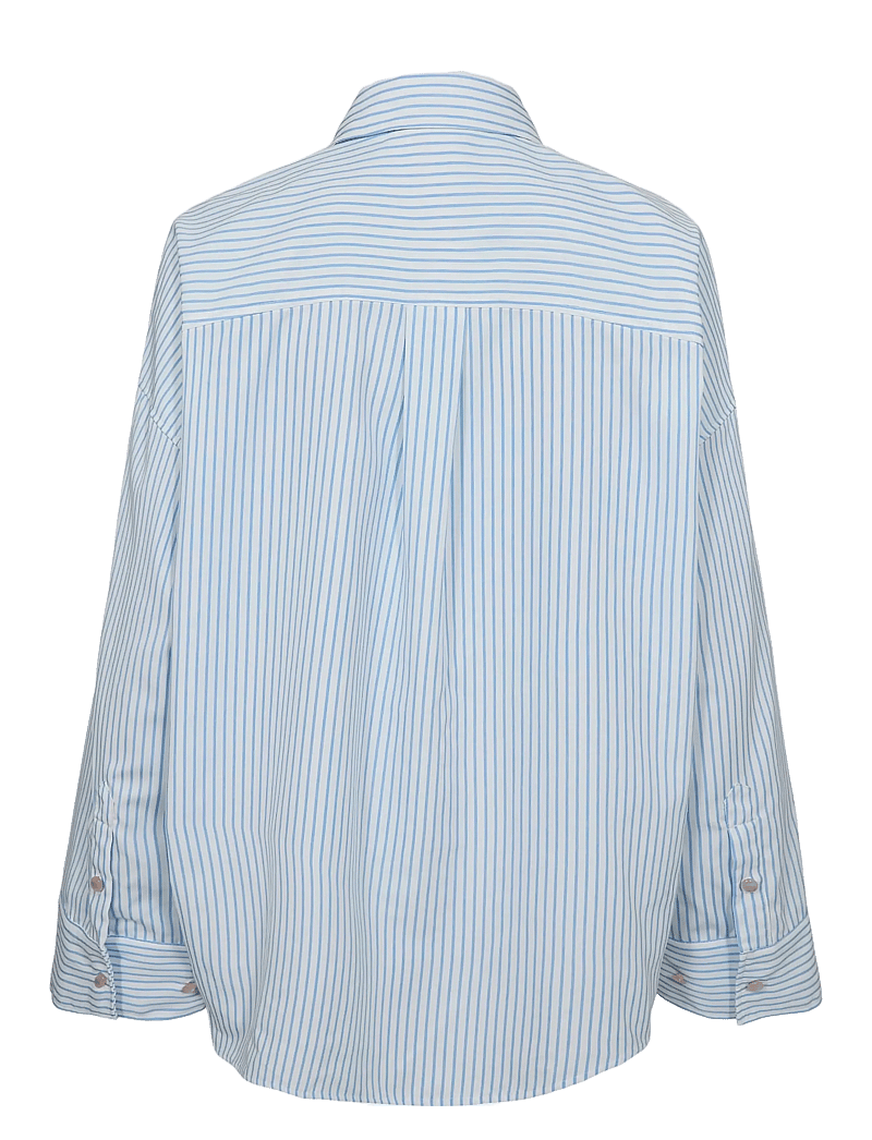 Nümph - NUASHLEY EMBROIDERY LS SHIRT - langærmede skjorter - airy blue - 2