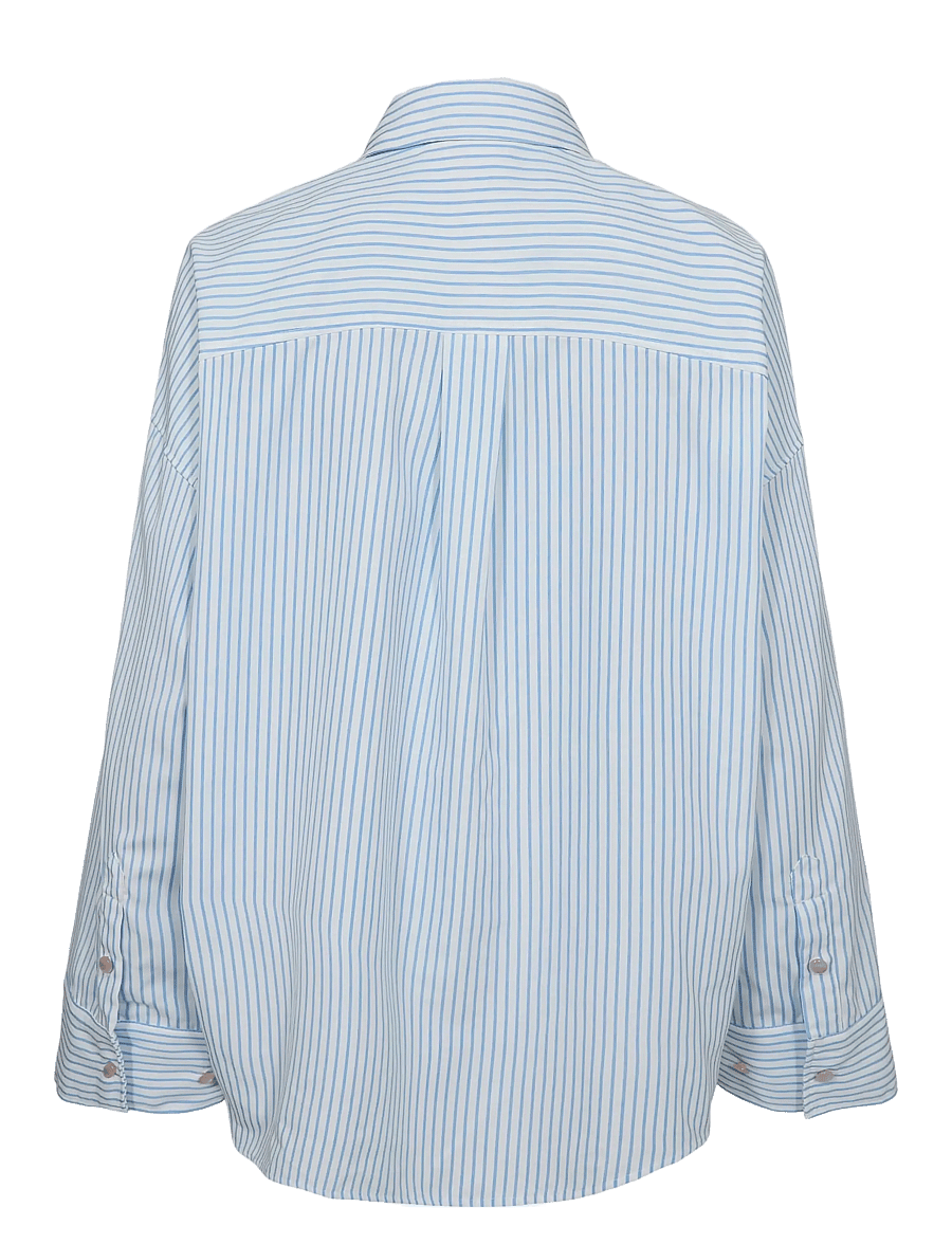 Nümph - NUASHLEY EMBROIDERY LS SHIRT - langärmlige hemden - airy blue - 2
