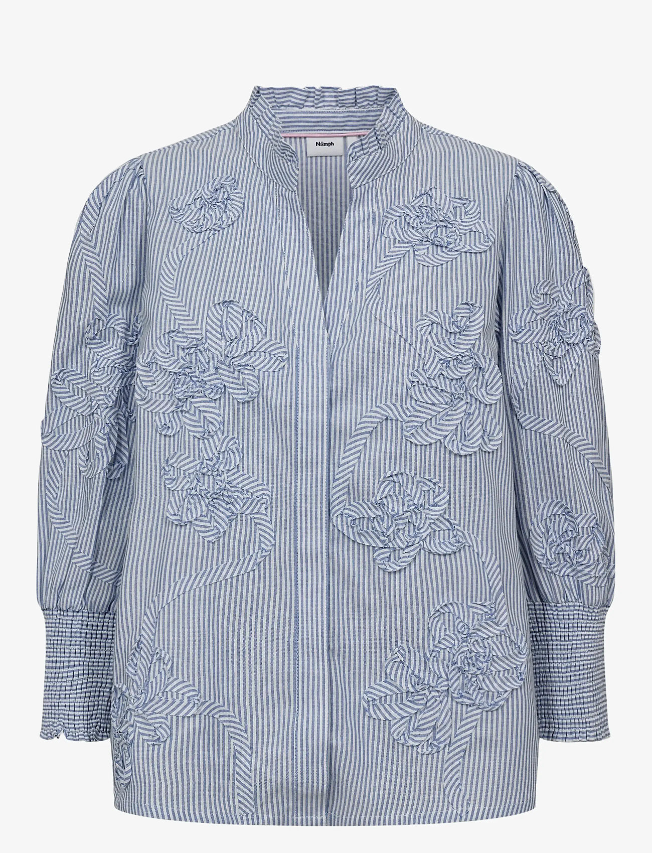 Nümph - NUEMELIA SHIRT - kortærmede skjorter - placid blue - 1