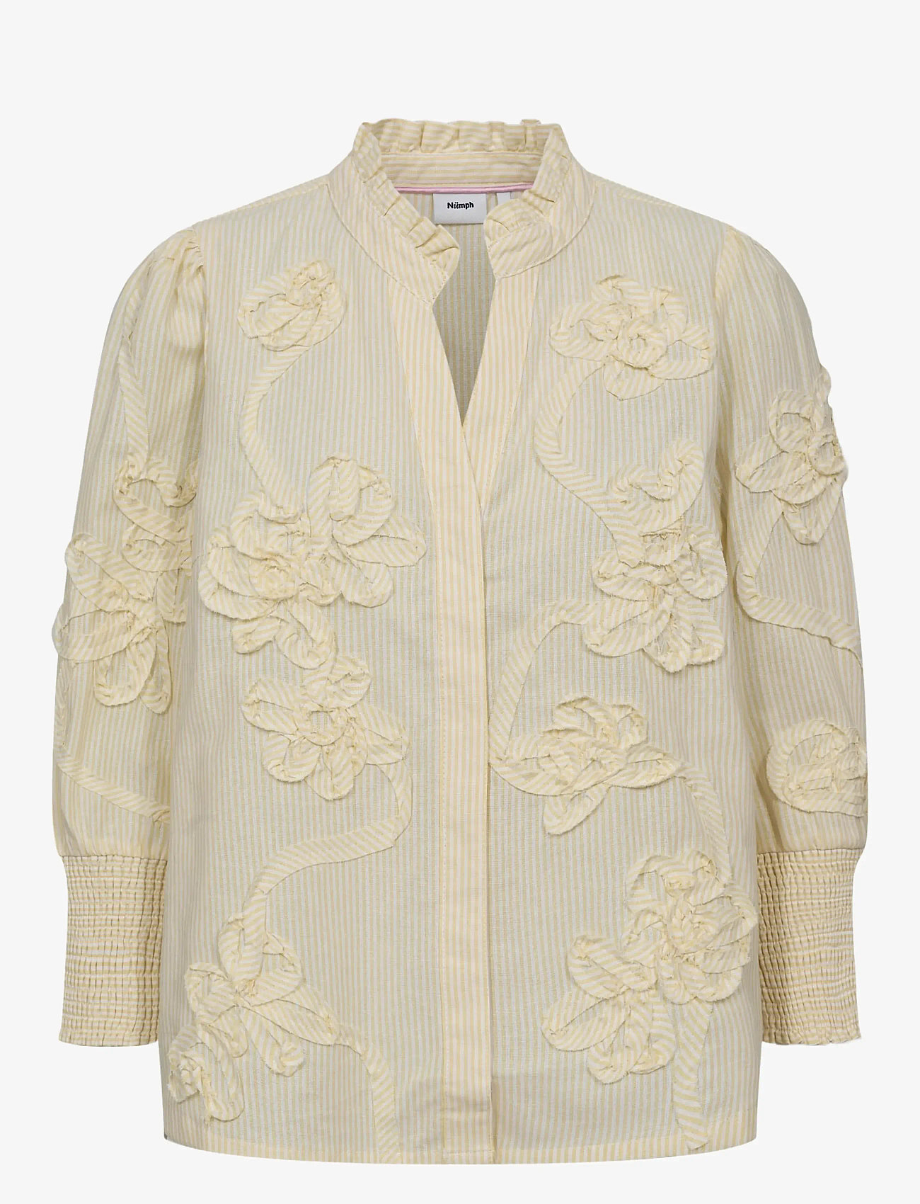 Nümph - NUEMELIA SHIRT - kortärmade skjortor - popcorn - 1