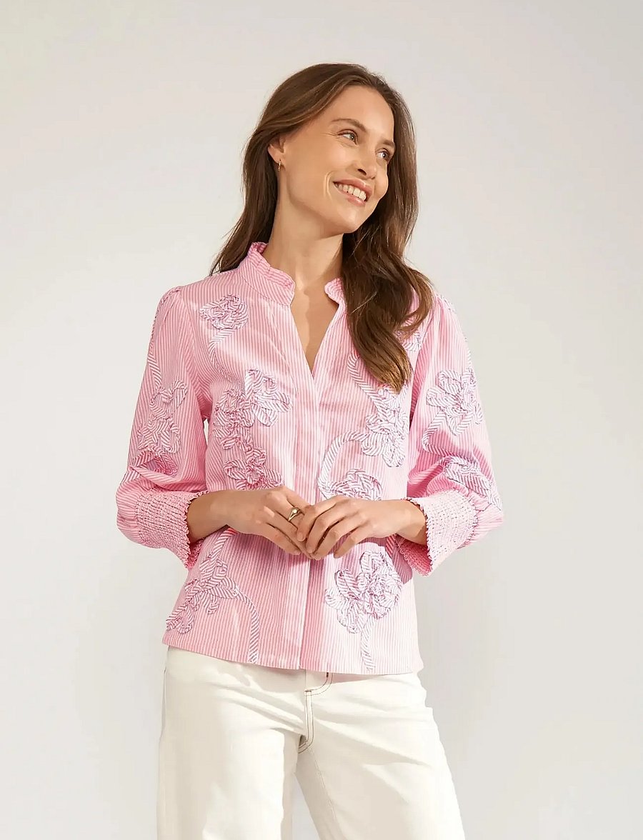 Nümph - NUEMELIA SHIRT - kurzärmlige hemden - prism pink - 0