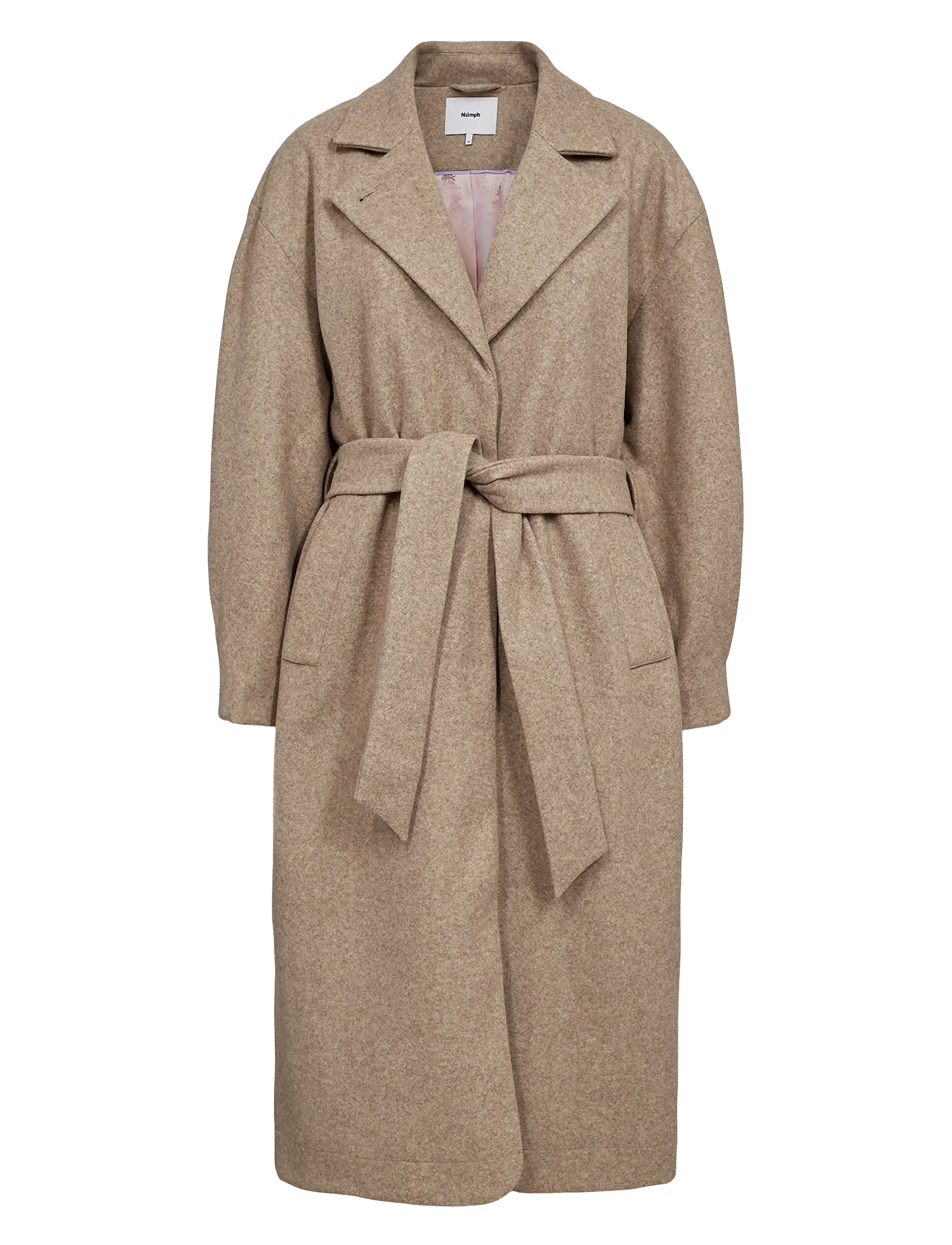 Nümph - NUKIMMA LONG COAT - sesame melange - 1