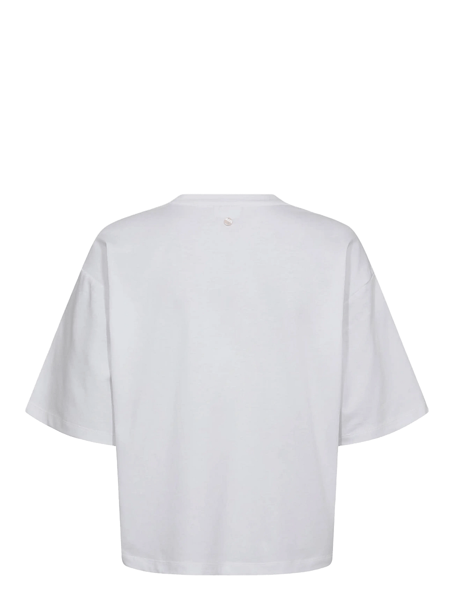 Nümph - NUFLEURA LONG T-SHIRT - t-särgid - bright white - 2