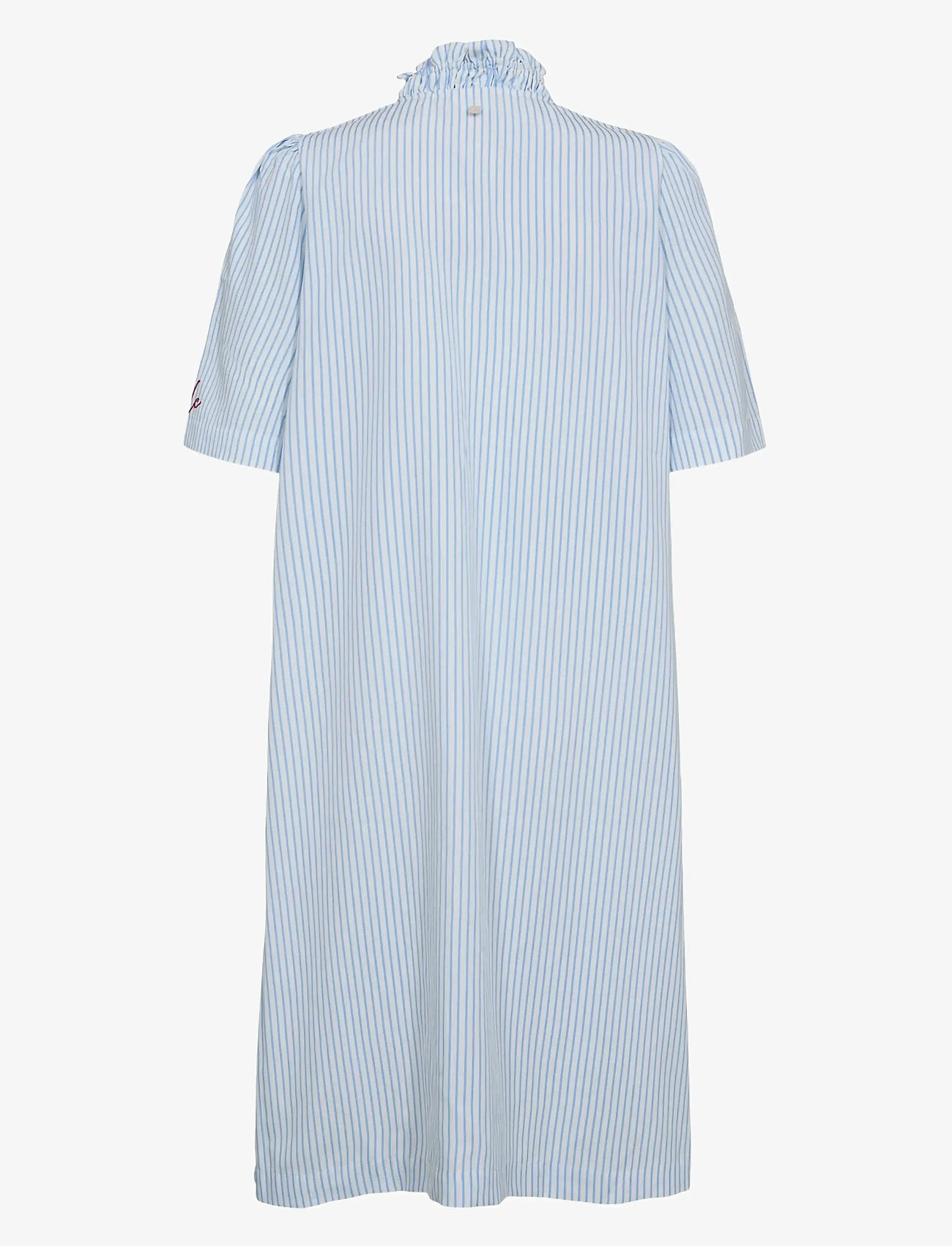 Nümph - NUASHLEY EMBROIDERY DRESS - summer dresses - airy blue - 2