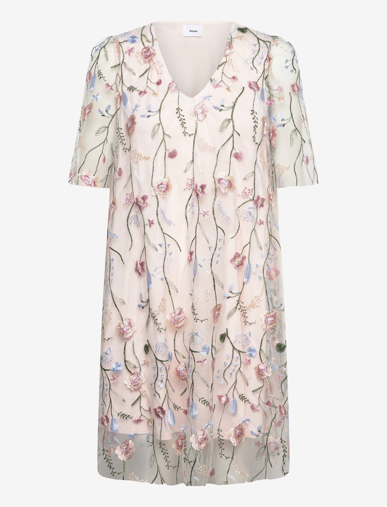 Nümph NUCORALINA NEW DRESS - Kurze Kleider - MANGANO CALCITE / pink/rose
