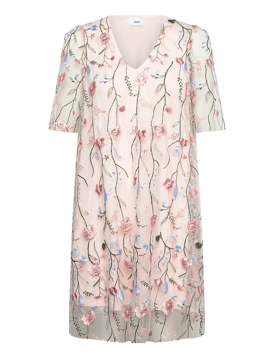 Nümph - NUCORALINA NEW DRESS - summer dresses - mangano calcite - 1