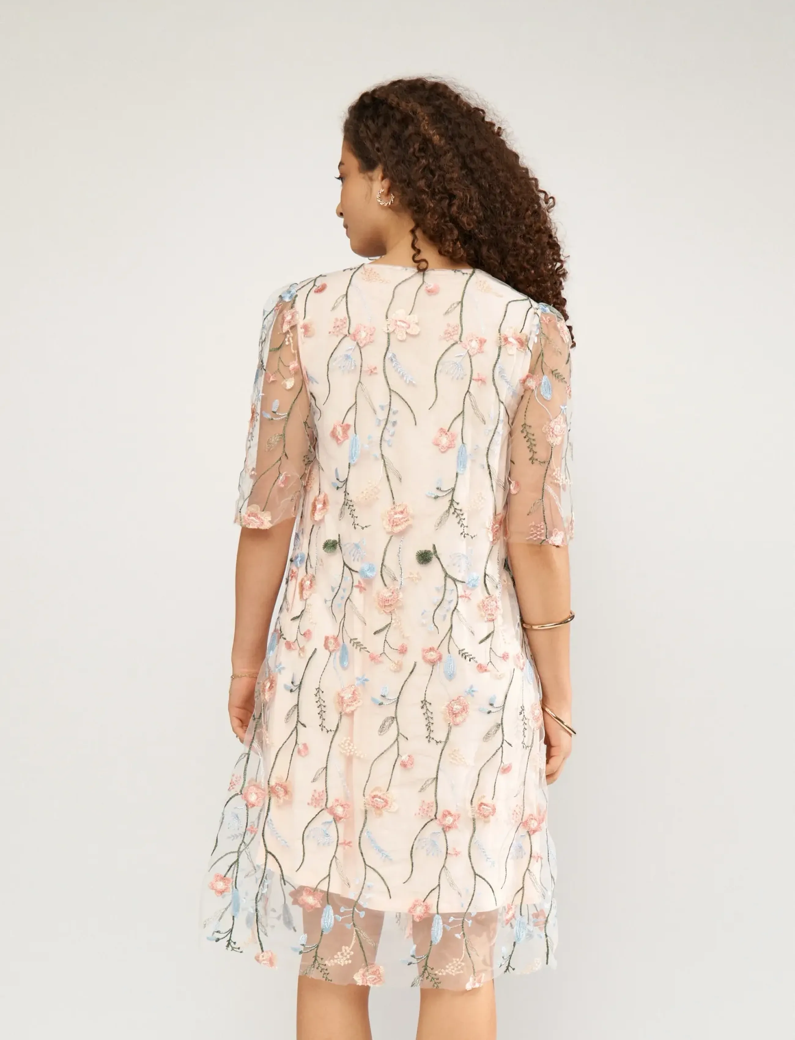 Nümph - NUCORALINA NEW DRESS - sommerkjoler - mangano calcite - 3