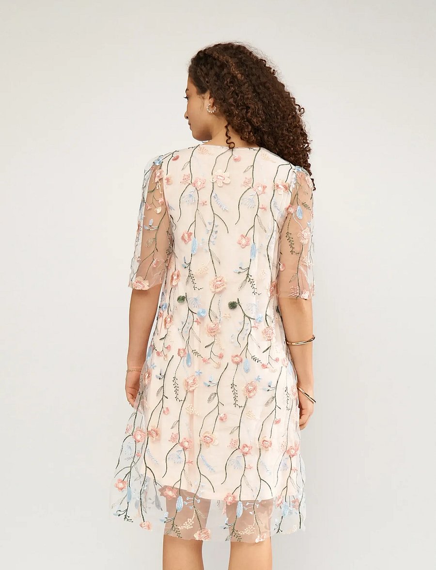 Nümph - NUCORALINA NEW DRESS - summer dresses - mangano calcite - 3