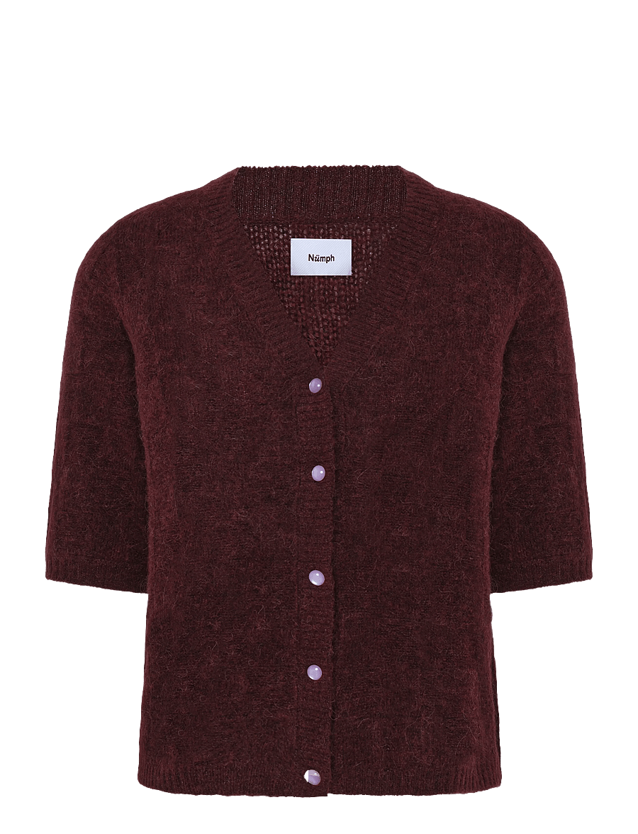 Nümph - NURIETTE CHECK CARDIGAN - strickjacken - fig - 0