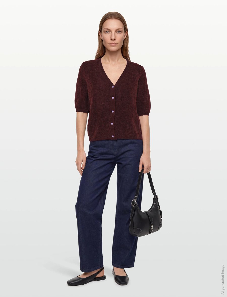 Nümph - NURIETTE CHECK CARDIGAN - cardigans - fig - 0