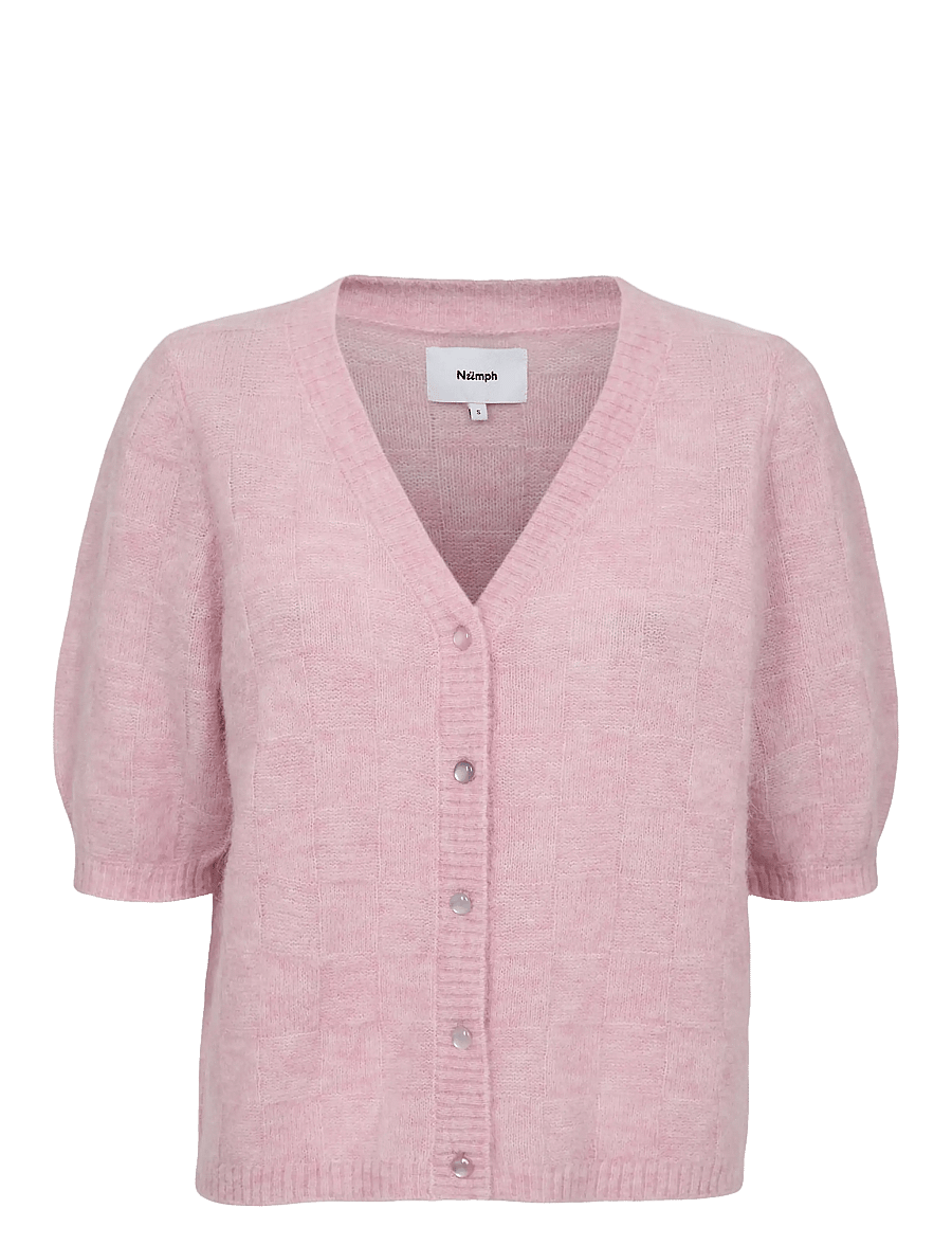 Nümph - NURIETTE CHECK CARDIGAN - cardigans - pink lady - 0
