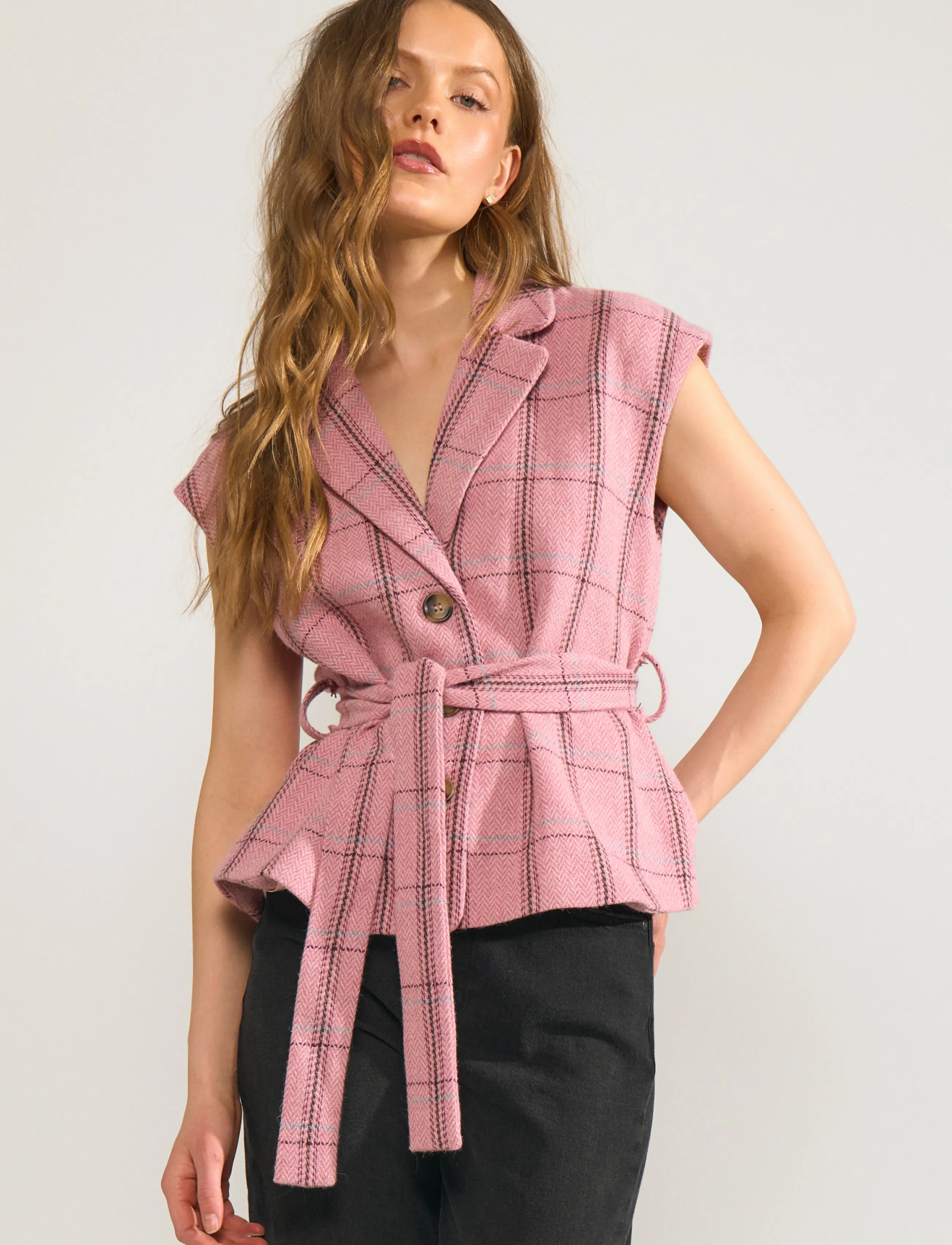 Nümph Nukimmi Vest, 38, Pink, Veste > Strikkede Veste, Dame