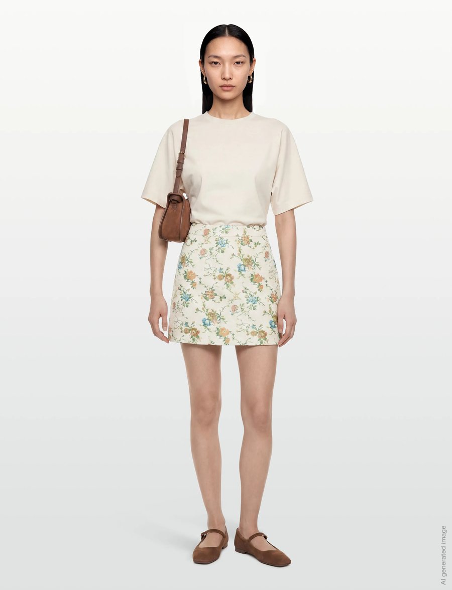Nümph - NUHARPA SKIRT - kurze röcke - whitecap gray - 0